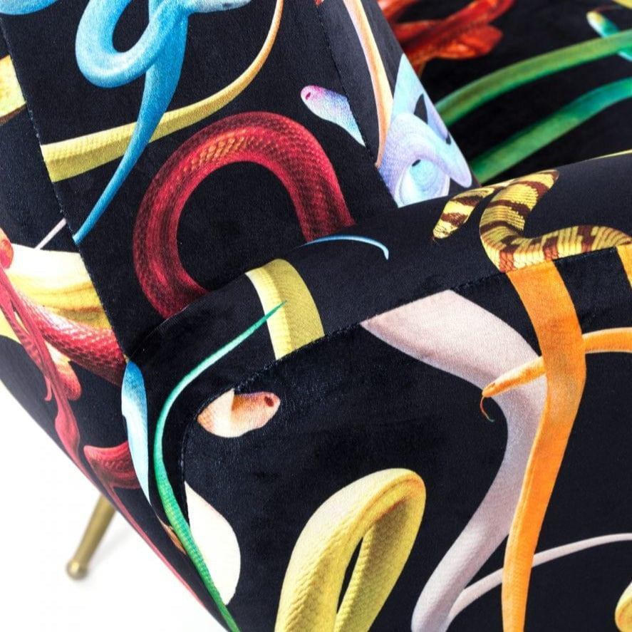 Fotel SNAKES czarny Seletti Eye on Design