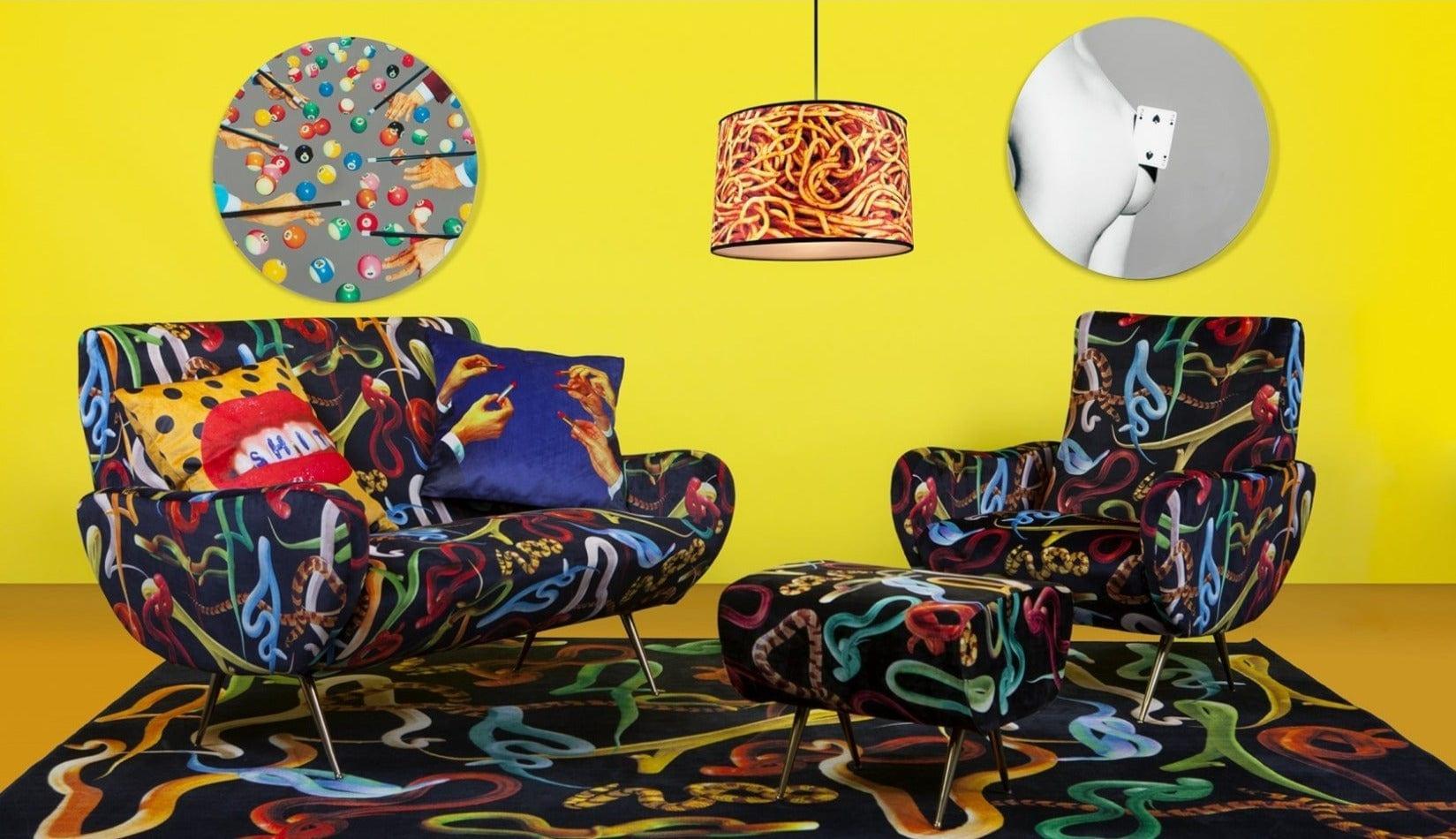 Fotel SNAKES czarny Seletti Eye on Design