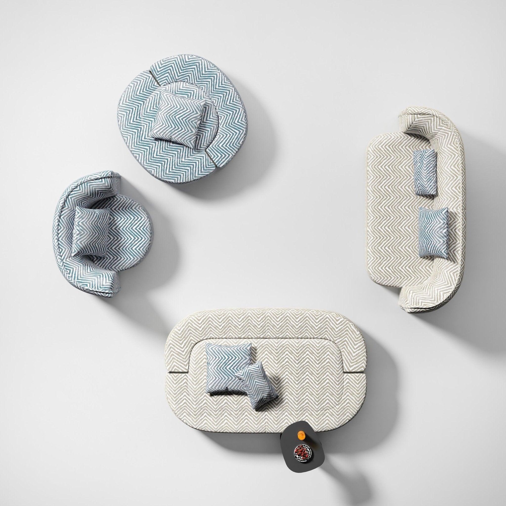 Fotel SOFT ISLAND ciemnoszary Liu Jo Living Eye on Design