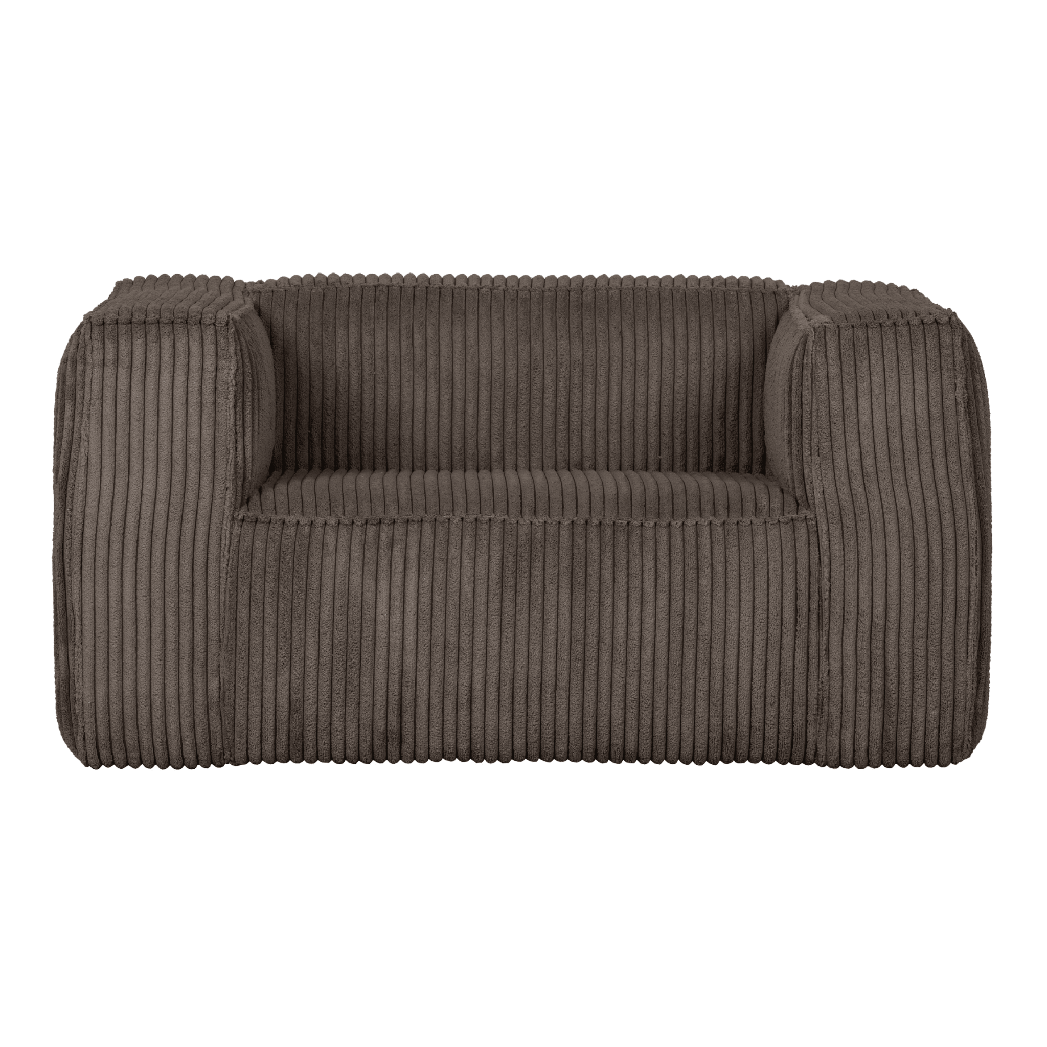 Fotel sztruksowy BEAN RIB brązowy Woood Exclusive Eye on Design