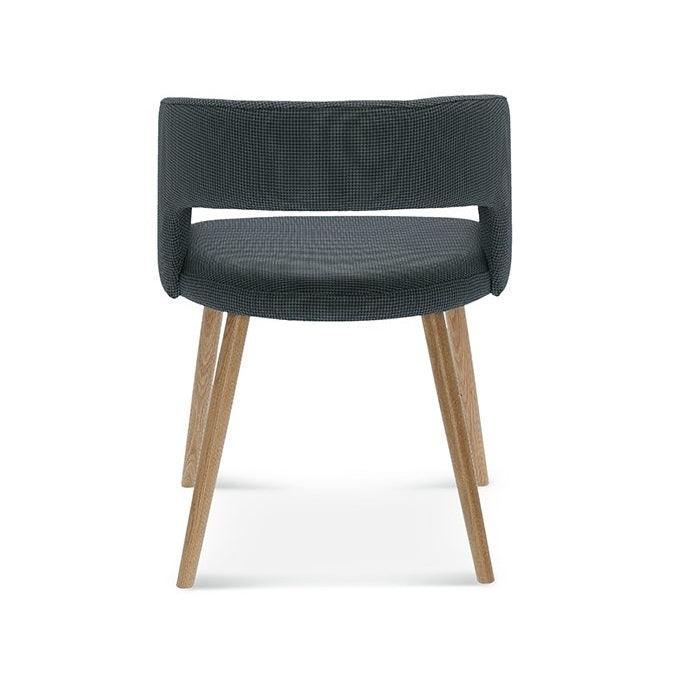 Fotel tapicerowany CUBE B-1523 drewno bukowe Fameg Eye on Design