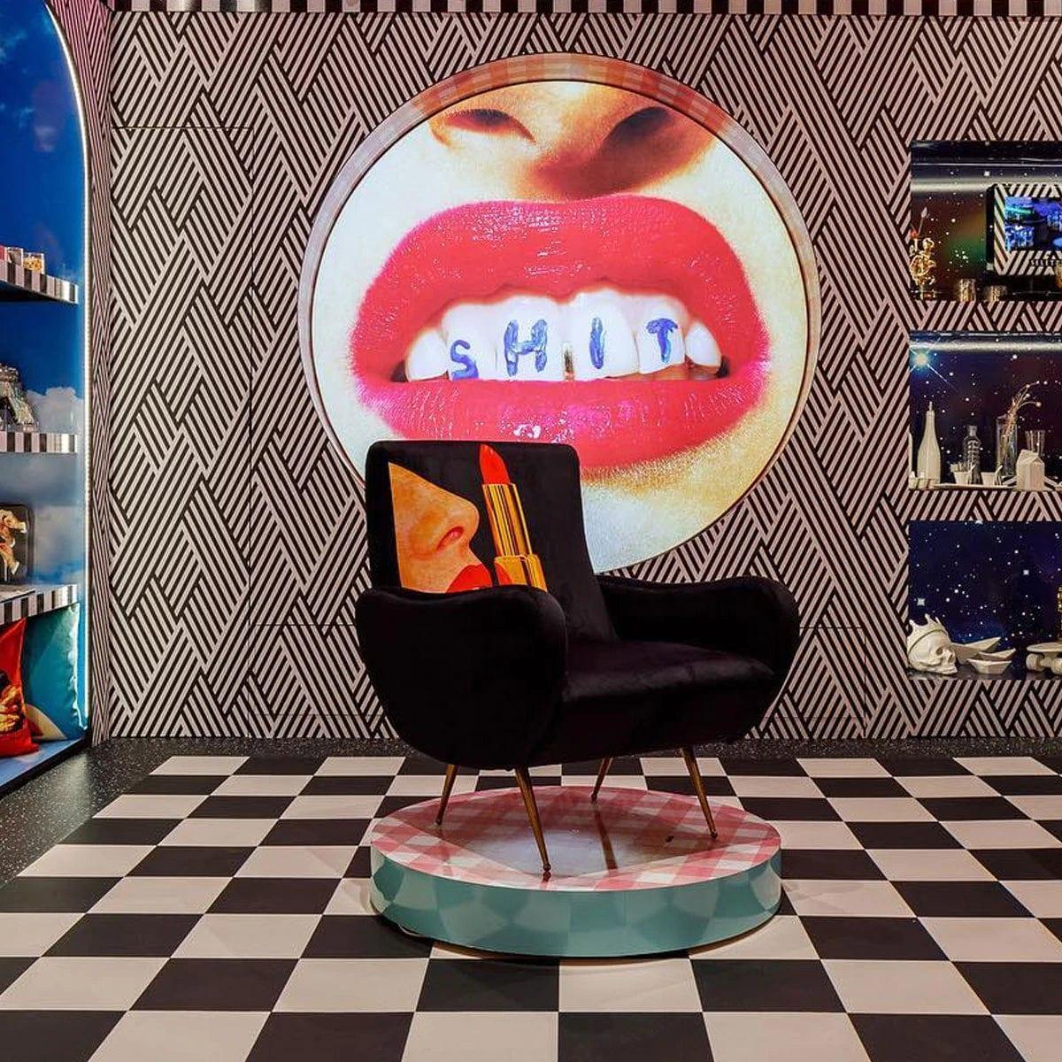 Fotel TONGUE czarny Seletti Eye on Design