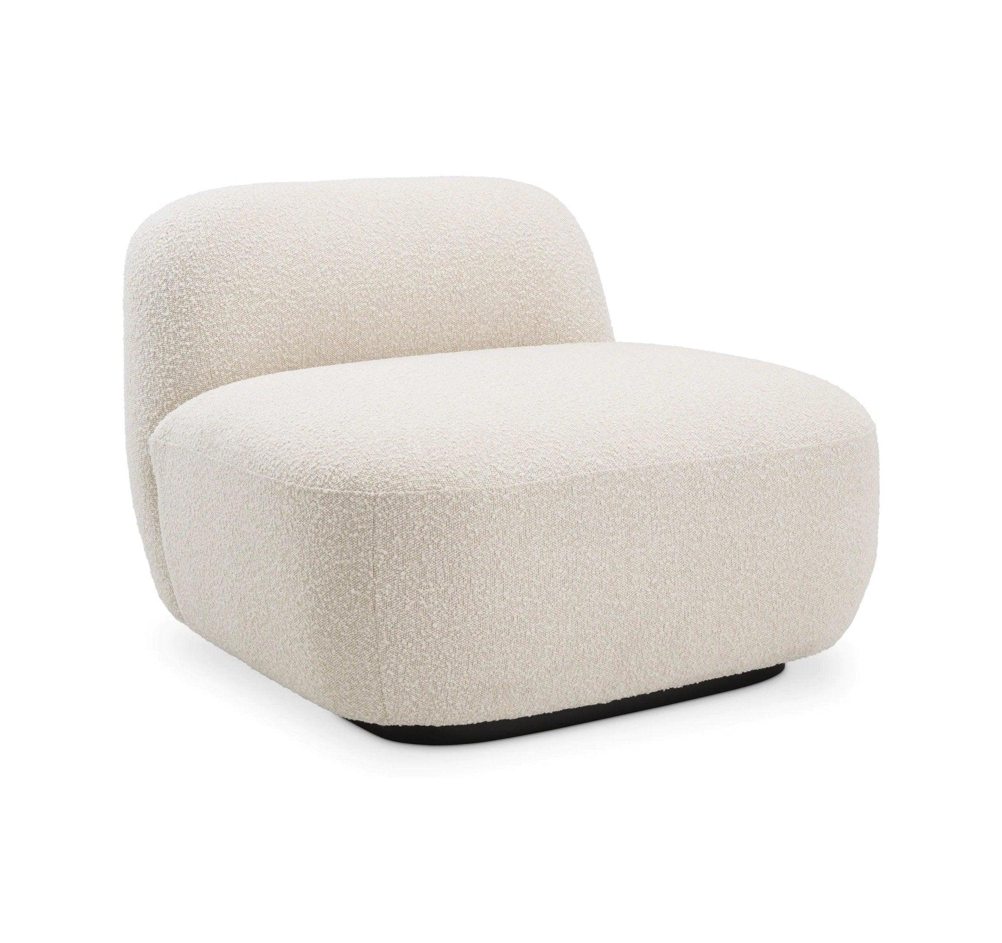 Fotel w tkaninie boucle BJÖRN kremowy Eichholtz Eye on Design