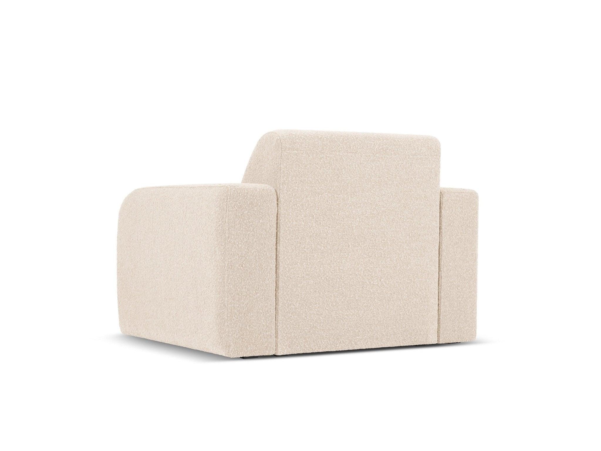 Fotel w tkaninie boucle LOLA beżowy Windsor & Co Eye on Design