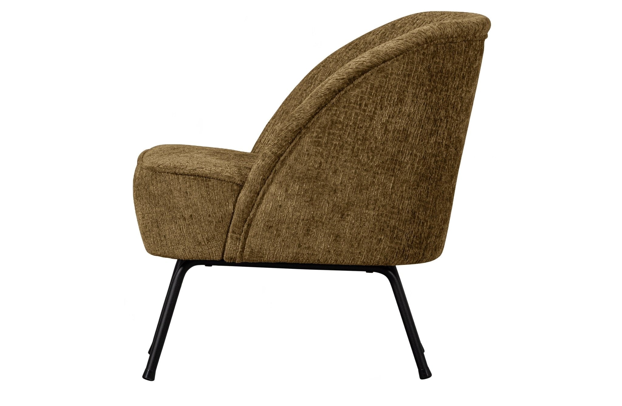 Fotel welurowy VOGUE STRUCTURE brązowy Be Pure Eye on Design