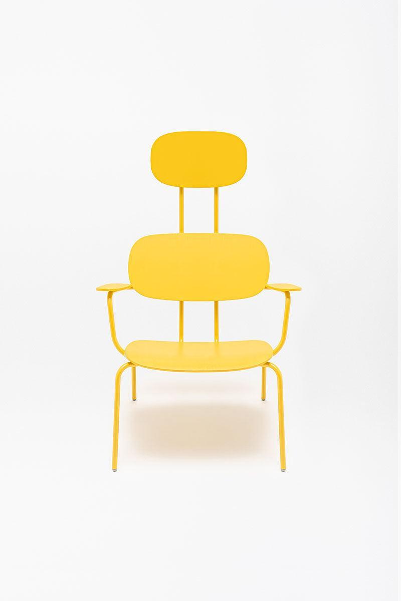 Fotel z zagłówkiem NEW SCHOOL LOUNGE czarny MDD Eye on Design