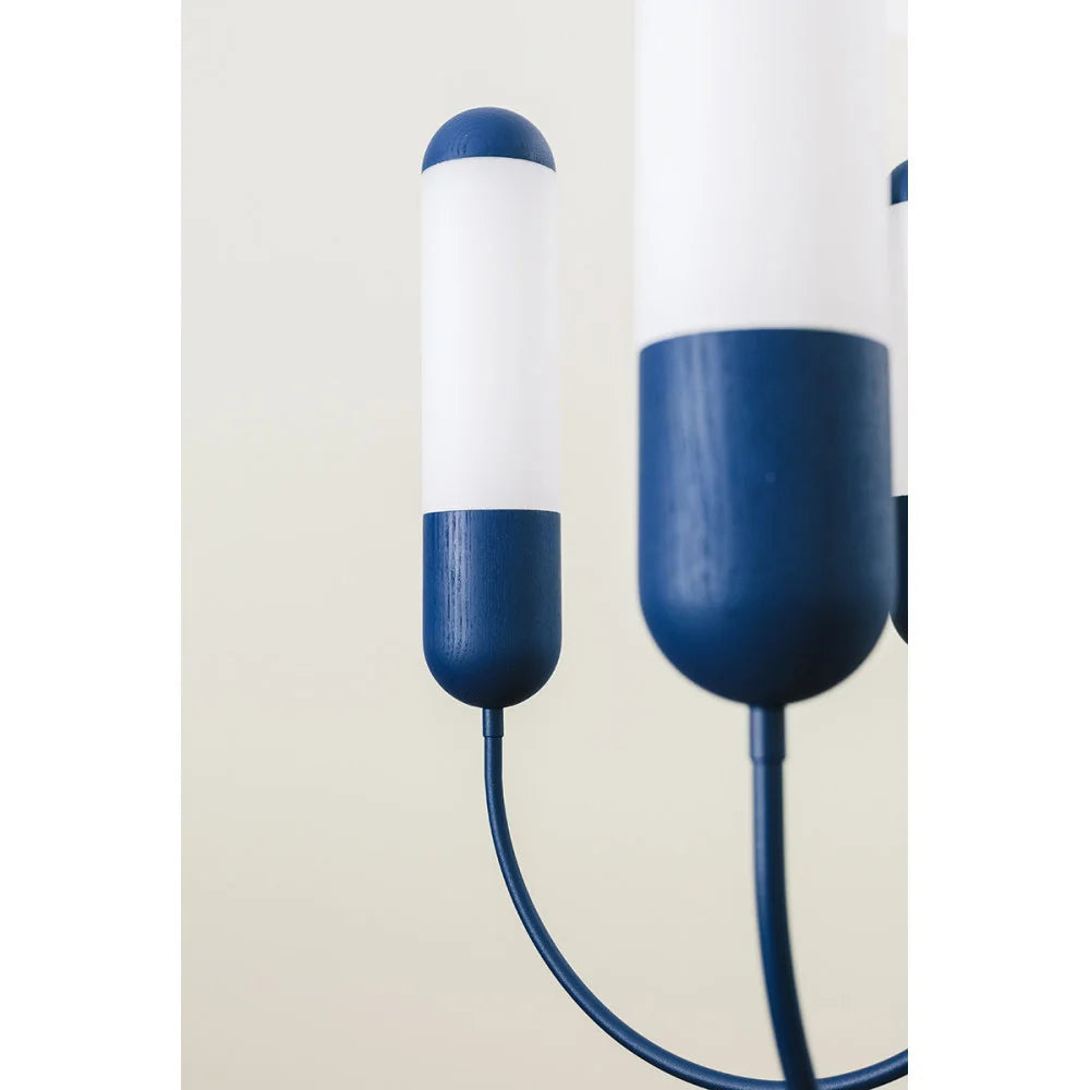 FUNSUI chandelier in navy blue