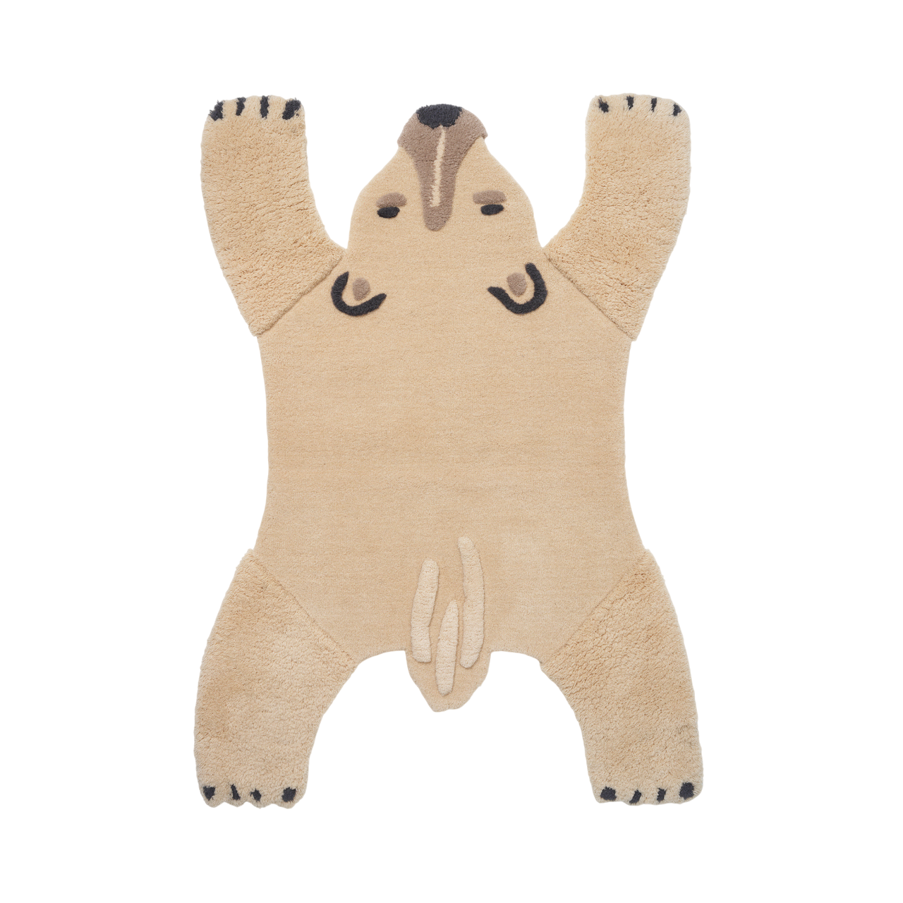 Decorative rug POLAR BEAR beige