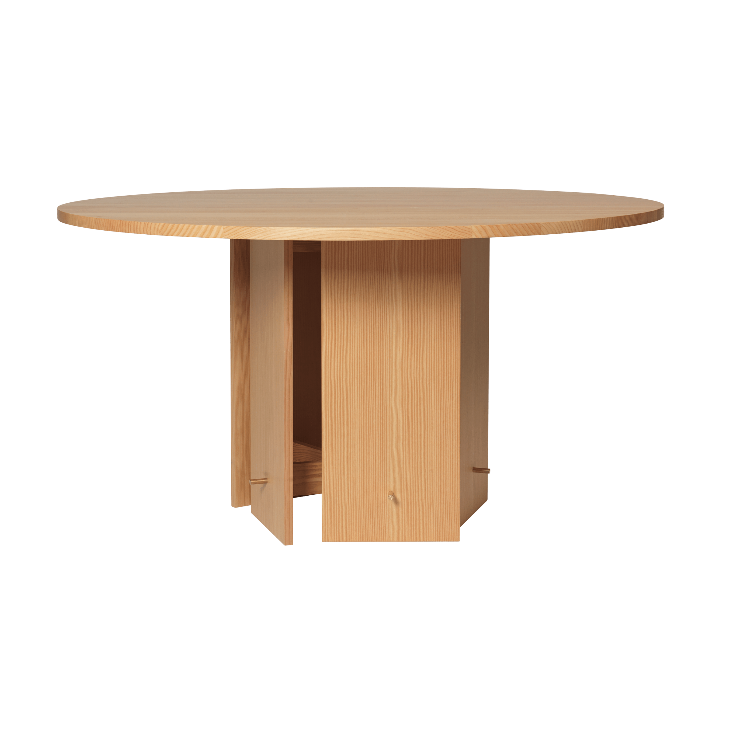 AUKKO Round Table Solid Douglas Fir