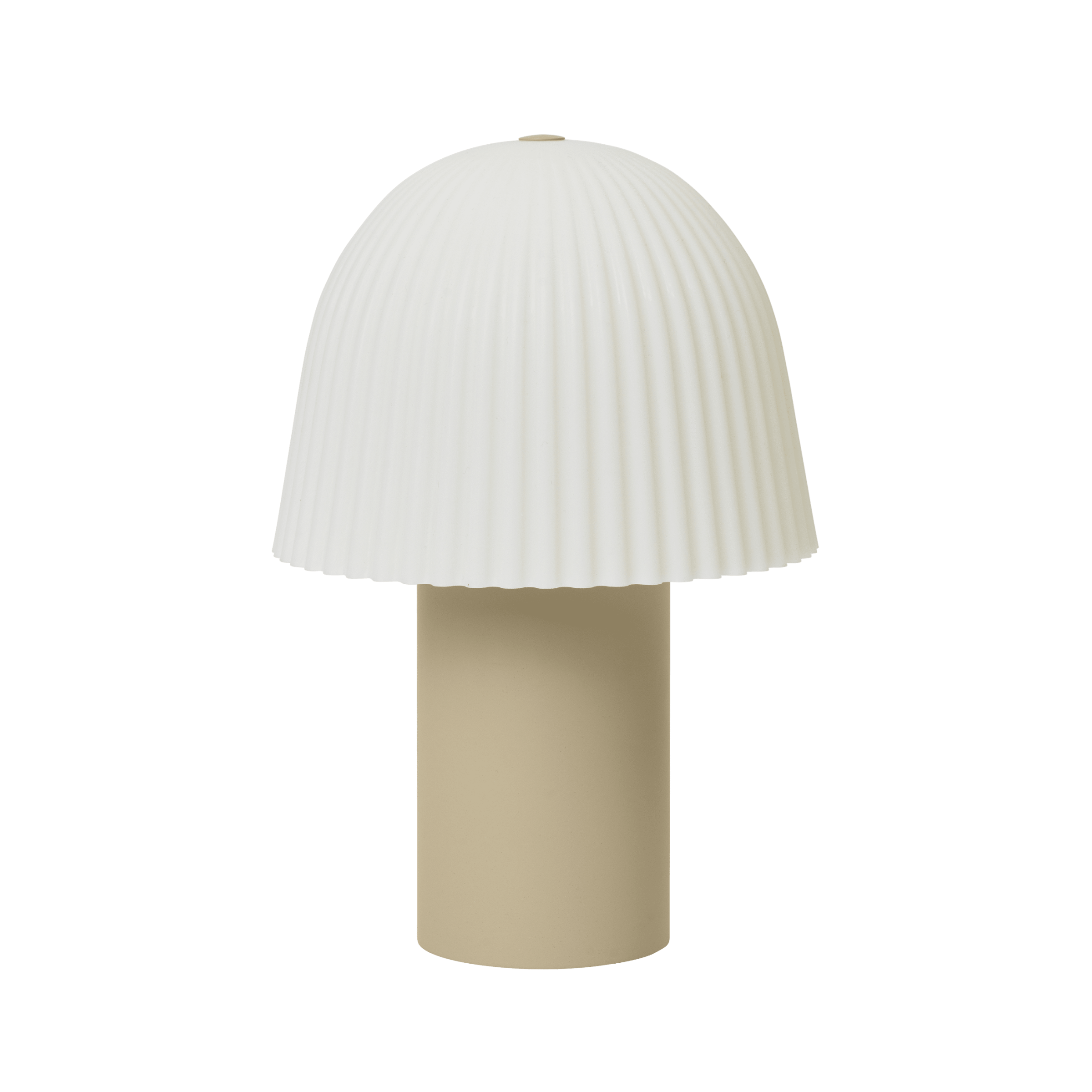 Portable lamp FRILL broken white with beige