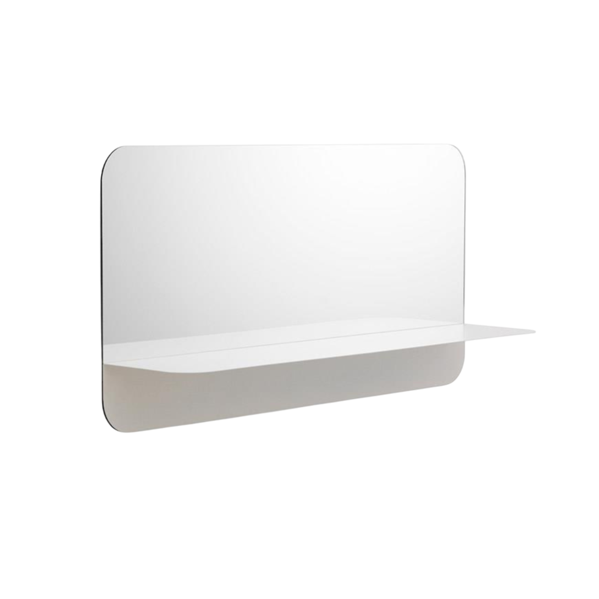 Luster s poličkou HORIZON HORIZONTAL biely