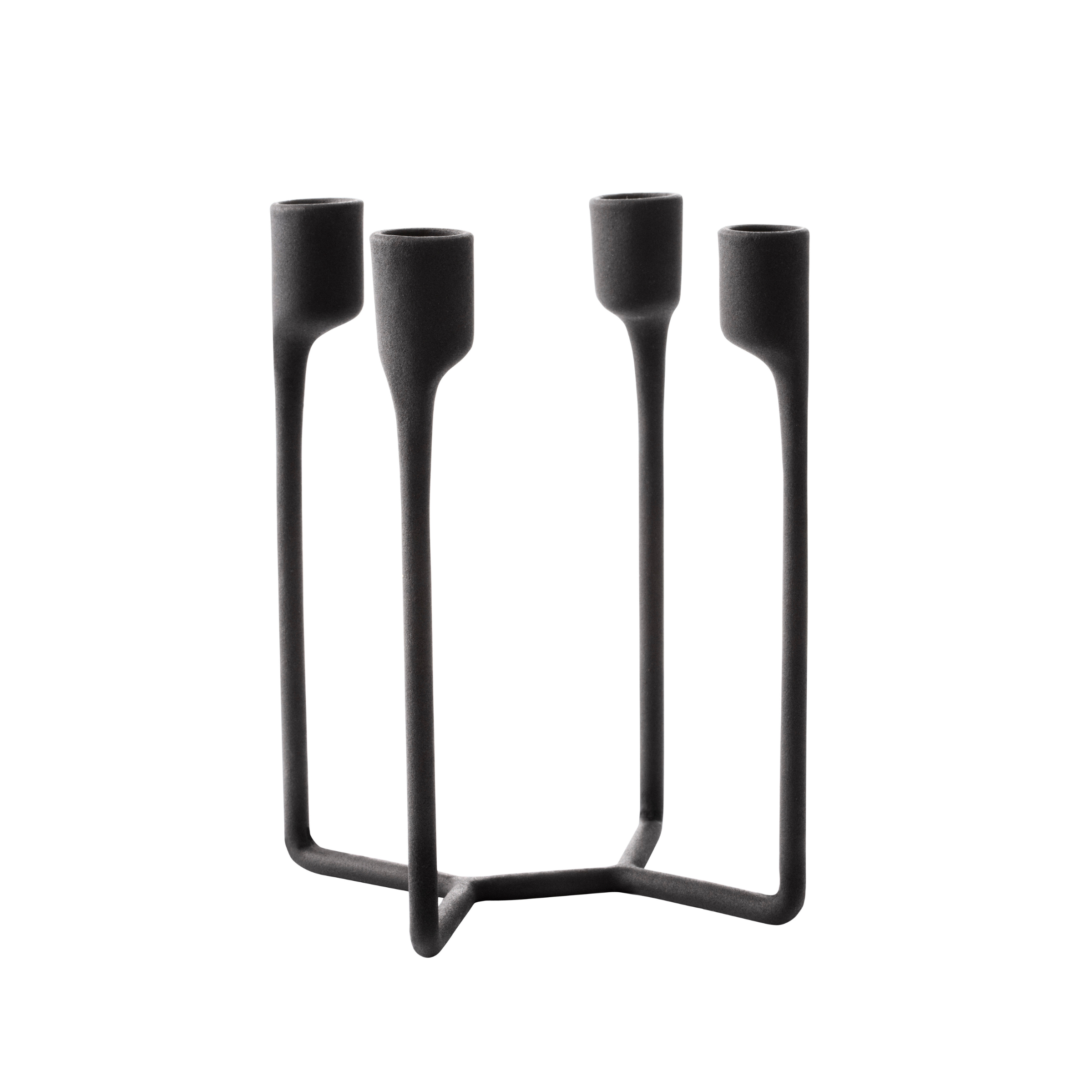 HEIMA CANDLESTICK four-armed black cast iron candlestick