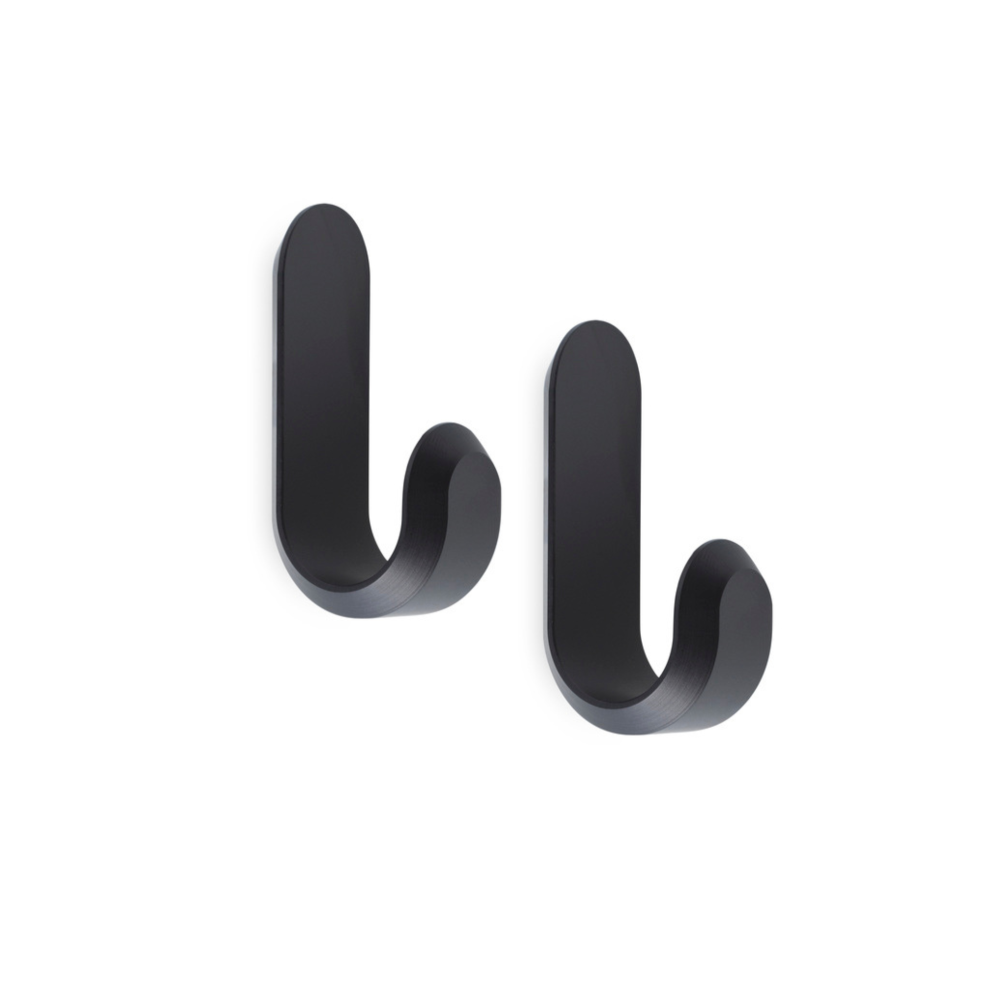 CURVE black matte hanger set