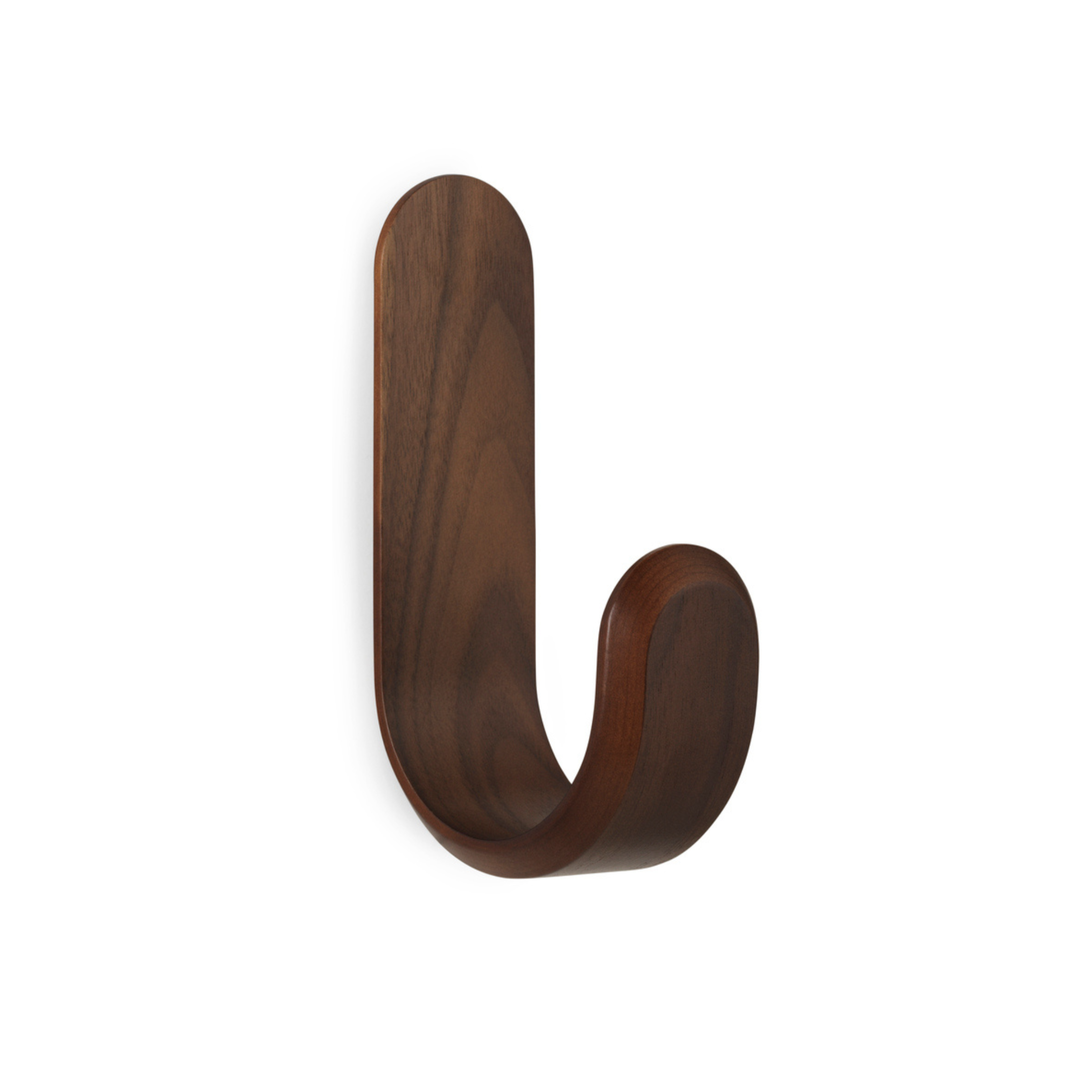CURVE coat rack walnut wood