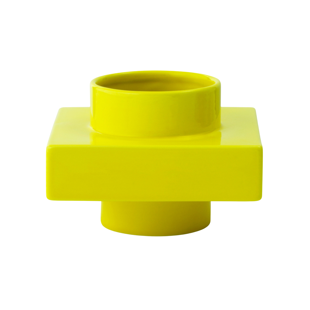 Váza DEKO OBJECT citrónovo žltá