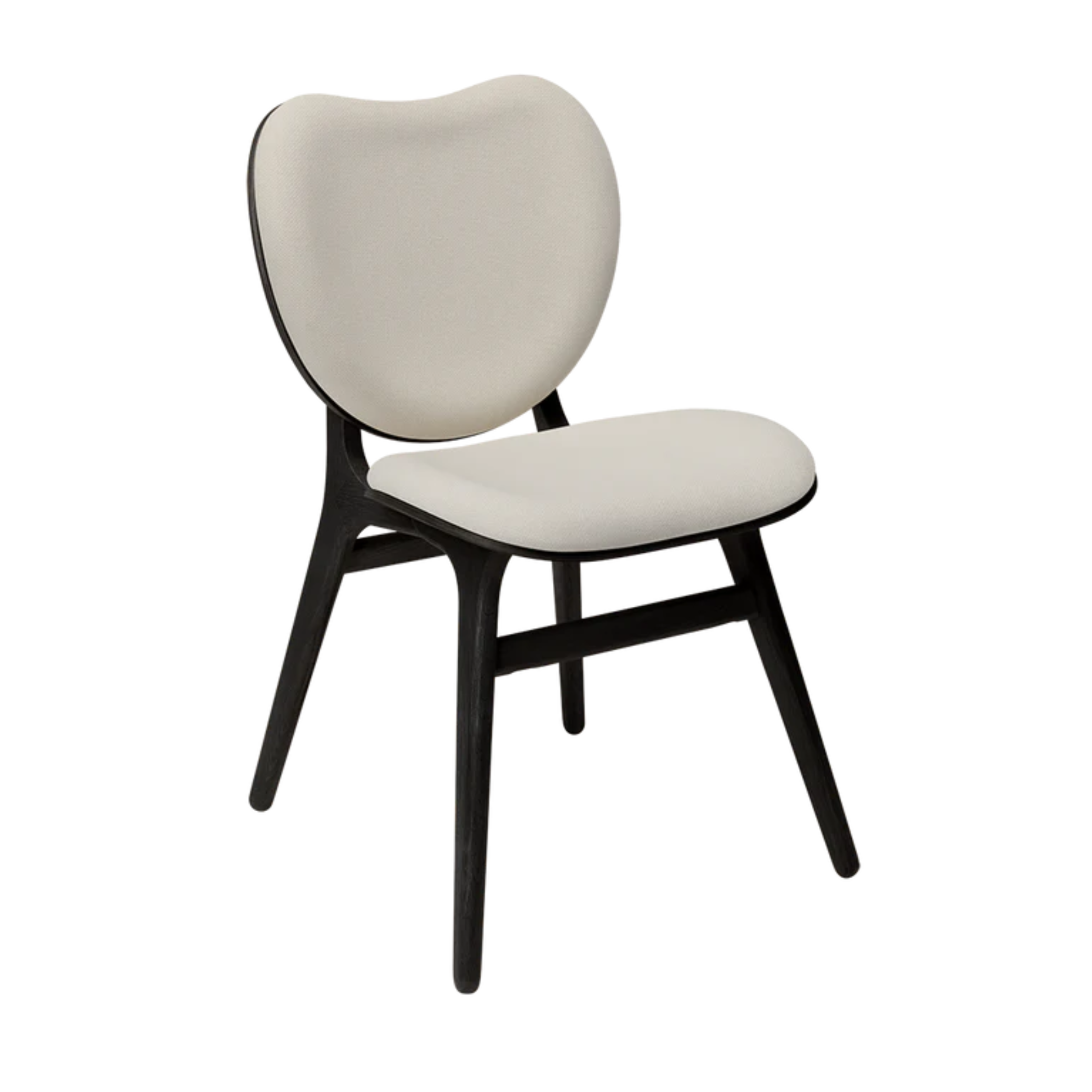 Stolička CONVERSATION piesková s čiernym dubovým podstavcom