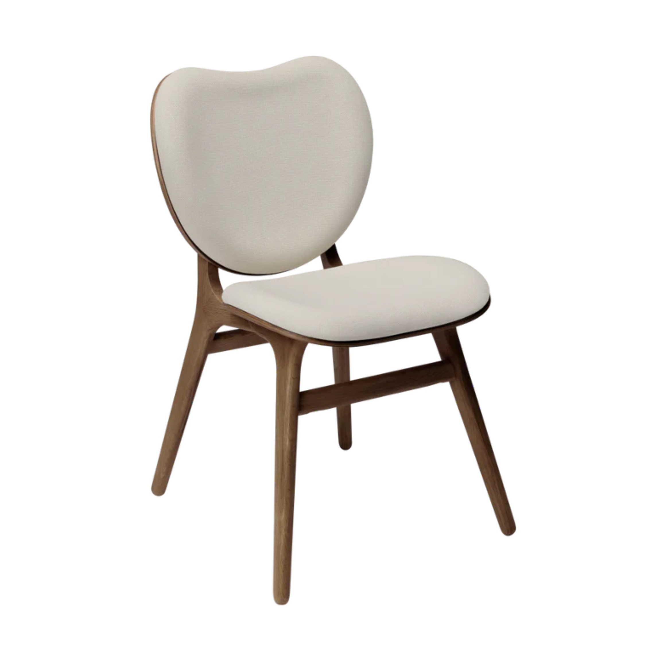 CONVERSATION chair sand with walnut wood base