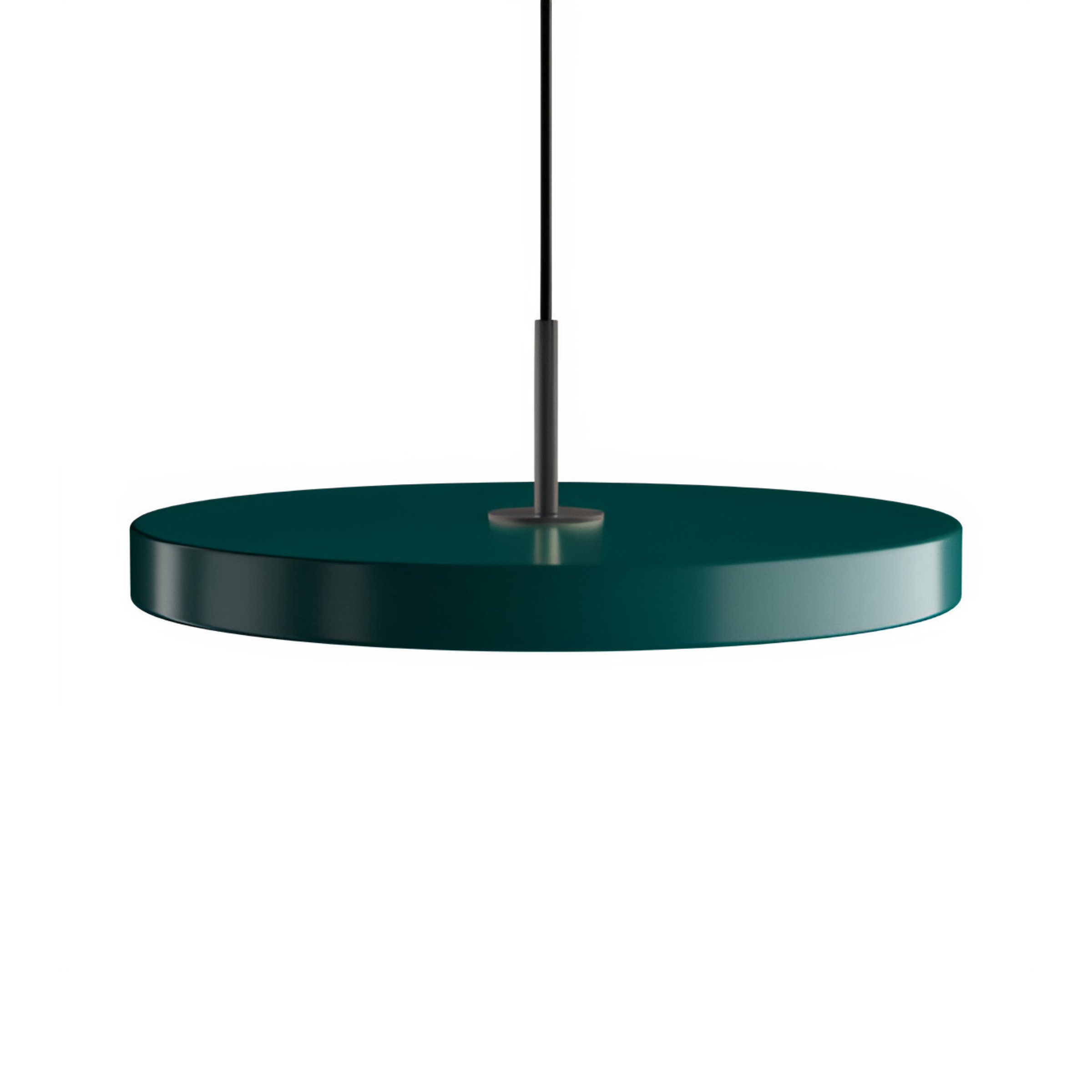 Závesná lampa ASTERIA PLUS tmavozelená s čiernym prvkom