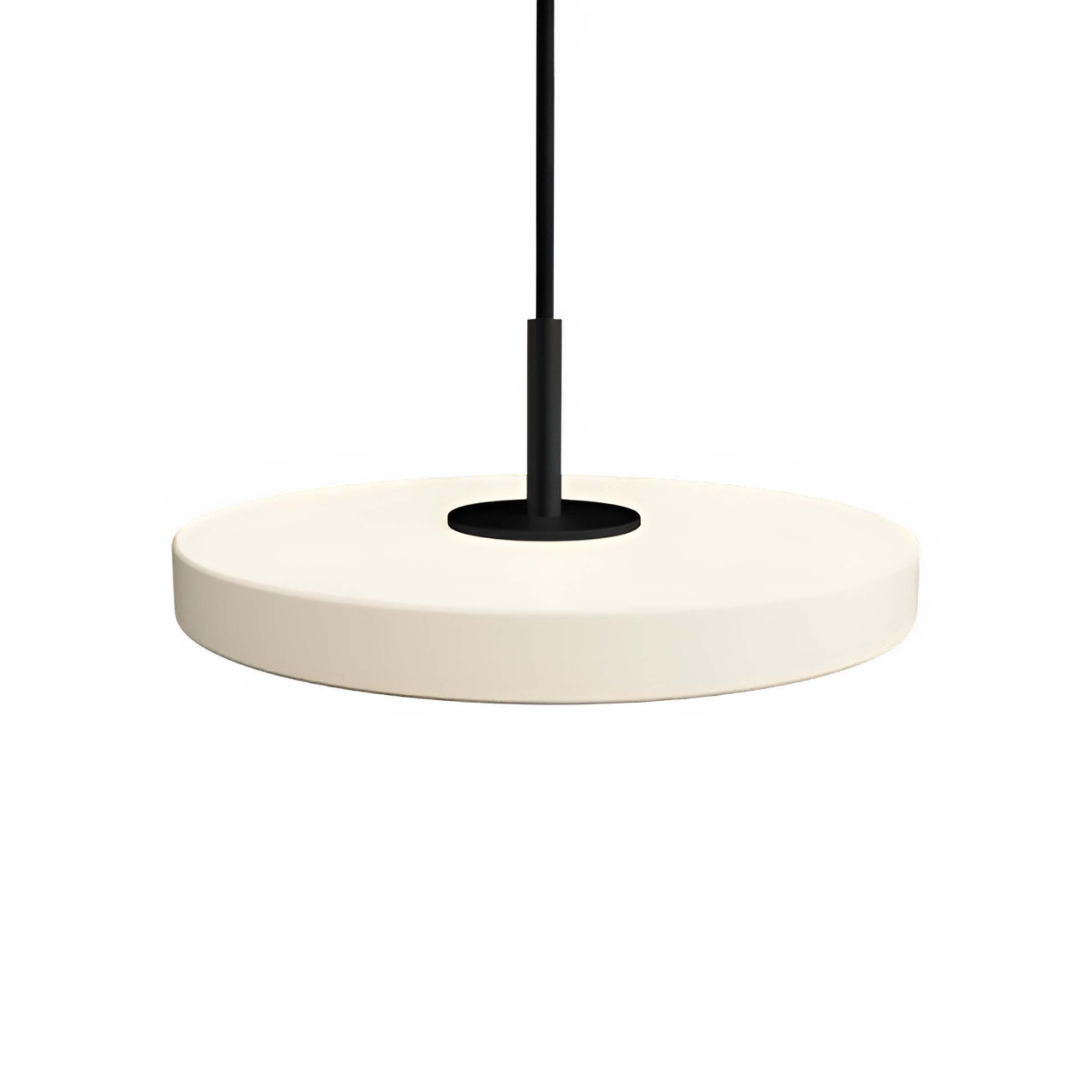 Závesná lampa ASTERIA MICRO perlová s čiernym doplnkom