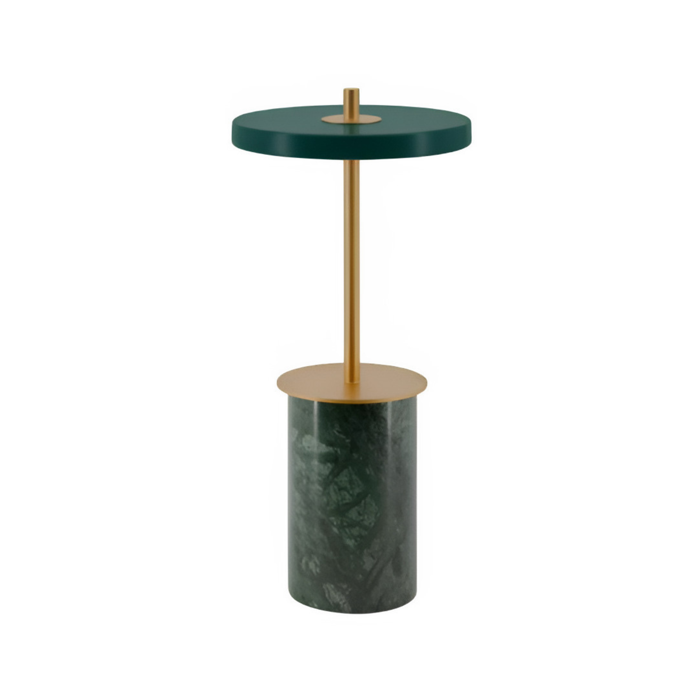 Stolná lampa ASTERIA MOVE MINI zelený mramor so zlatou vložkou