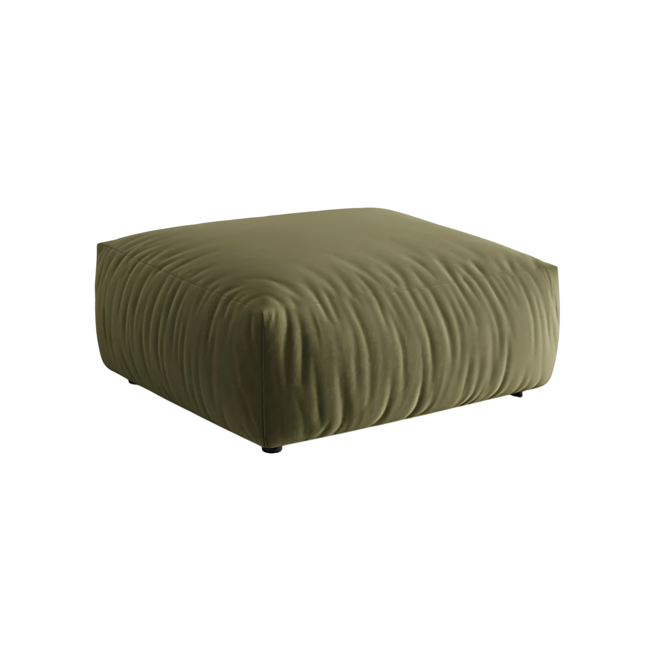 Puf zamatový CHRIS zelený