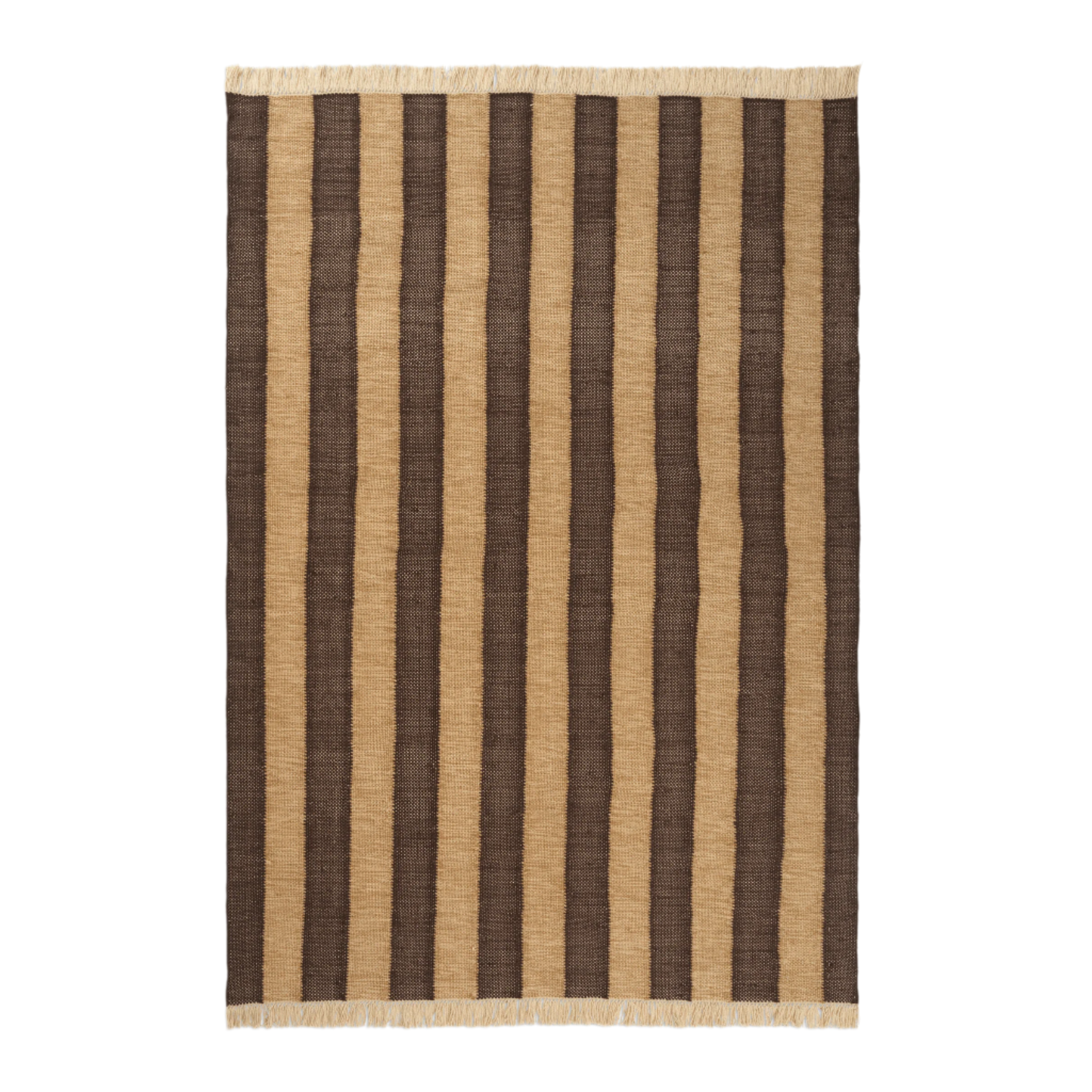 Koberec IVES čokoládový s béžovým