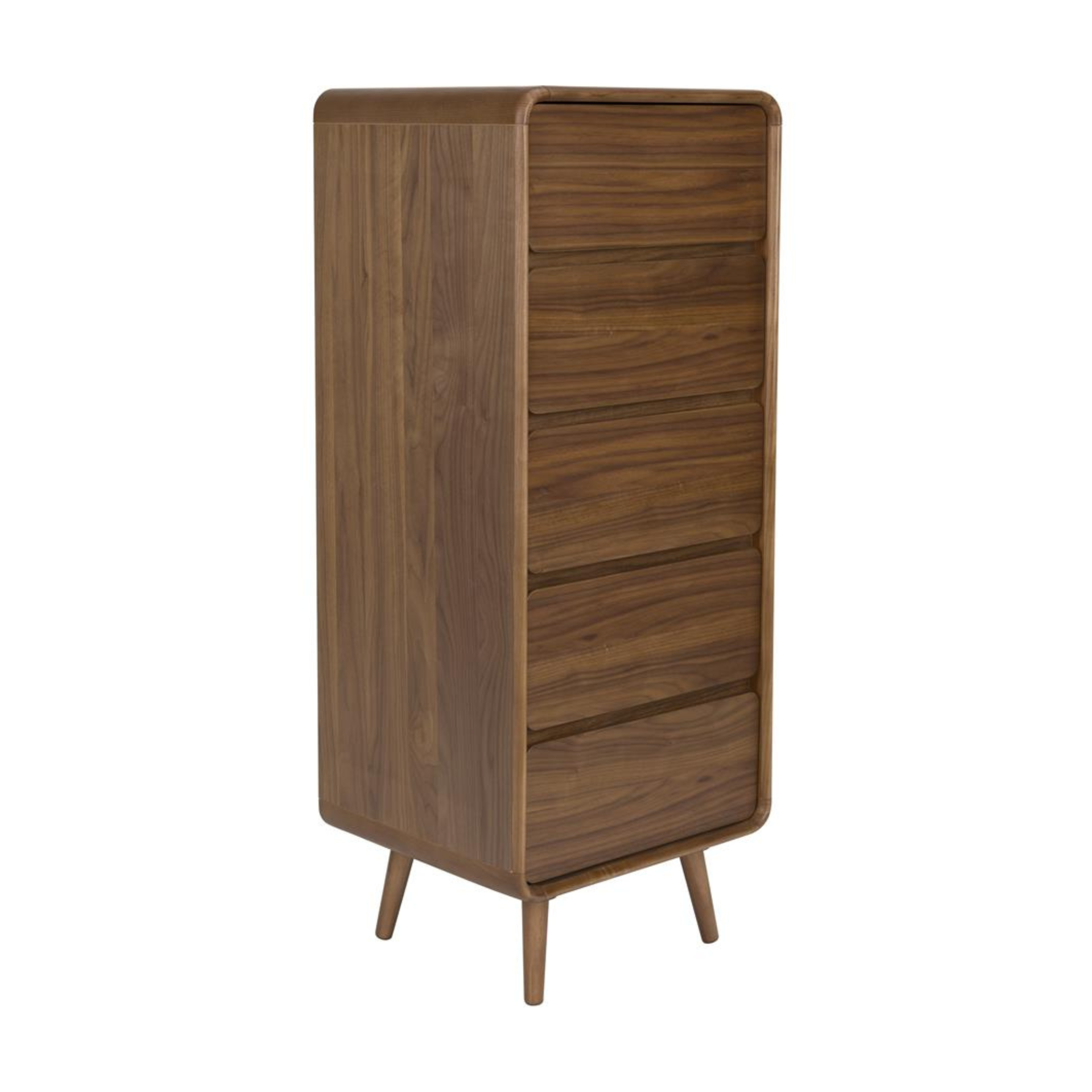 RISE dark veneer chest of drawers