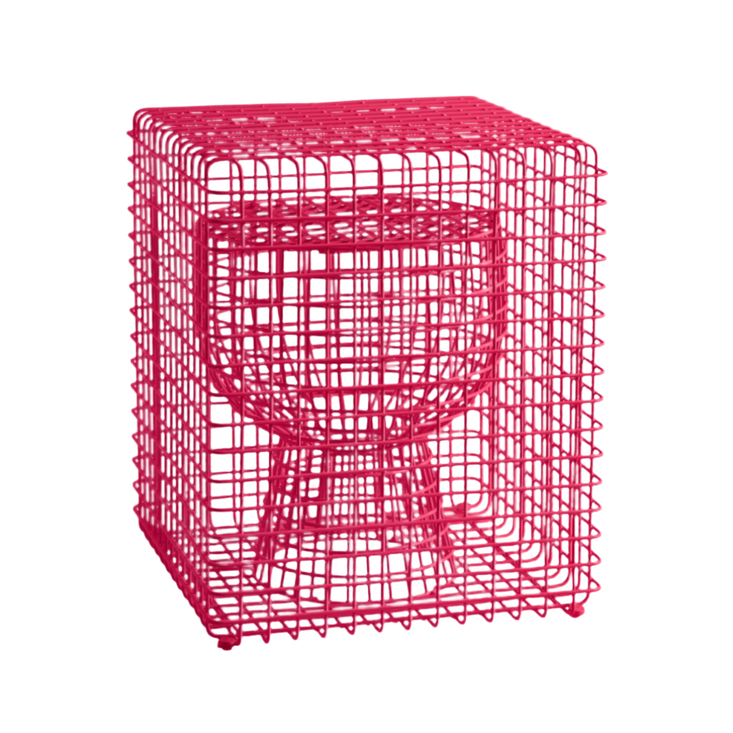 TIP TAP WIRE decorative stool pink