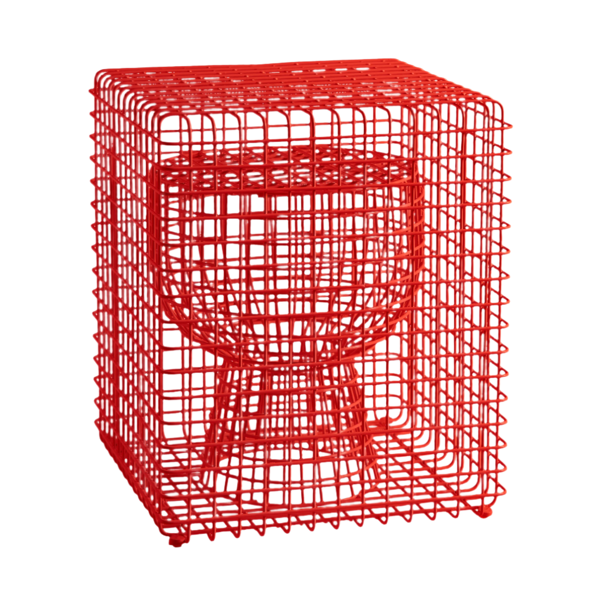 TIP TAP WIRE decorative stool red