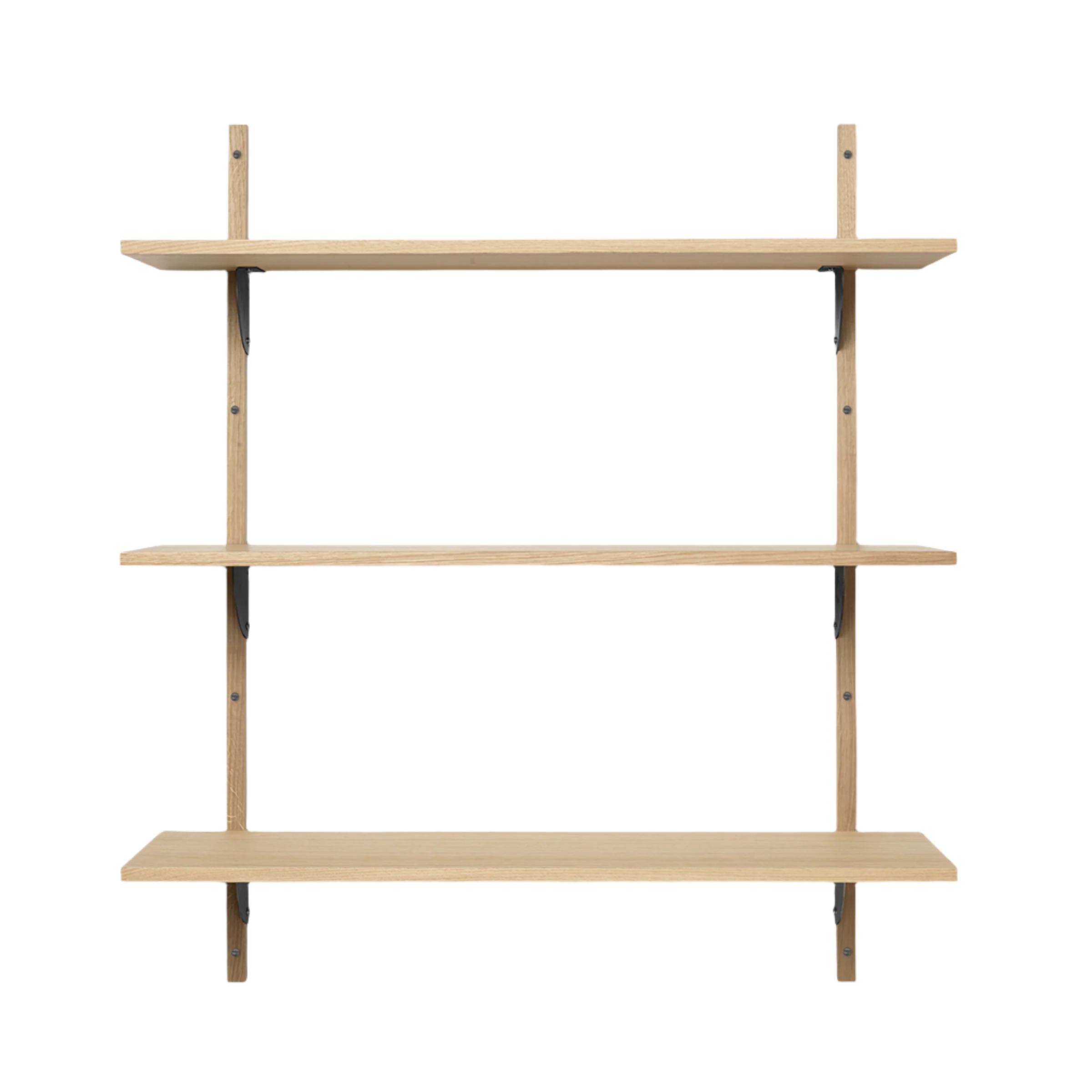 SECTOR TRIPLE WIDE shelf in oak veneer