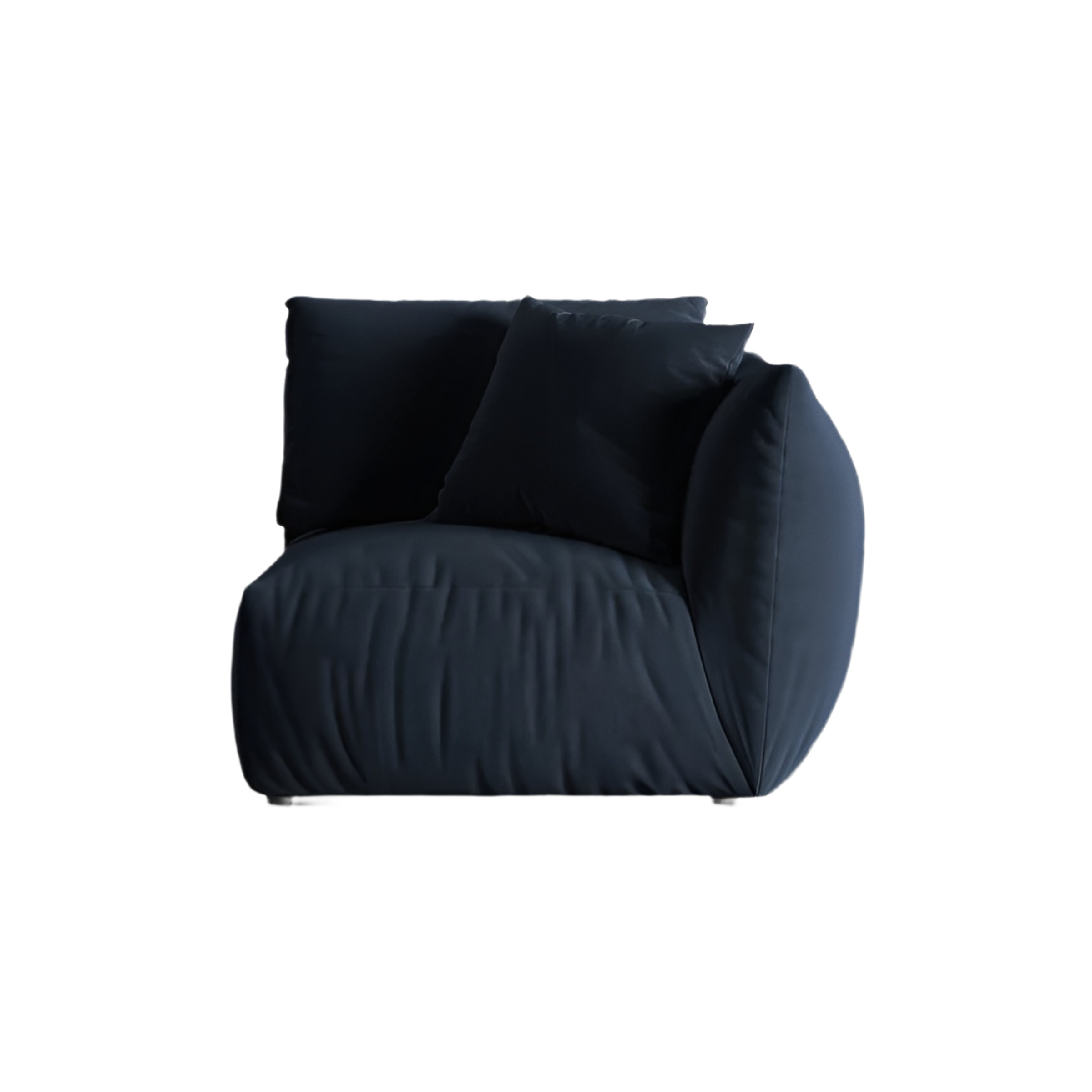 Sofá modulárna zamatová CHRIS - pravý prvok v kráľovskej modrej