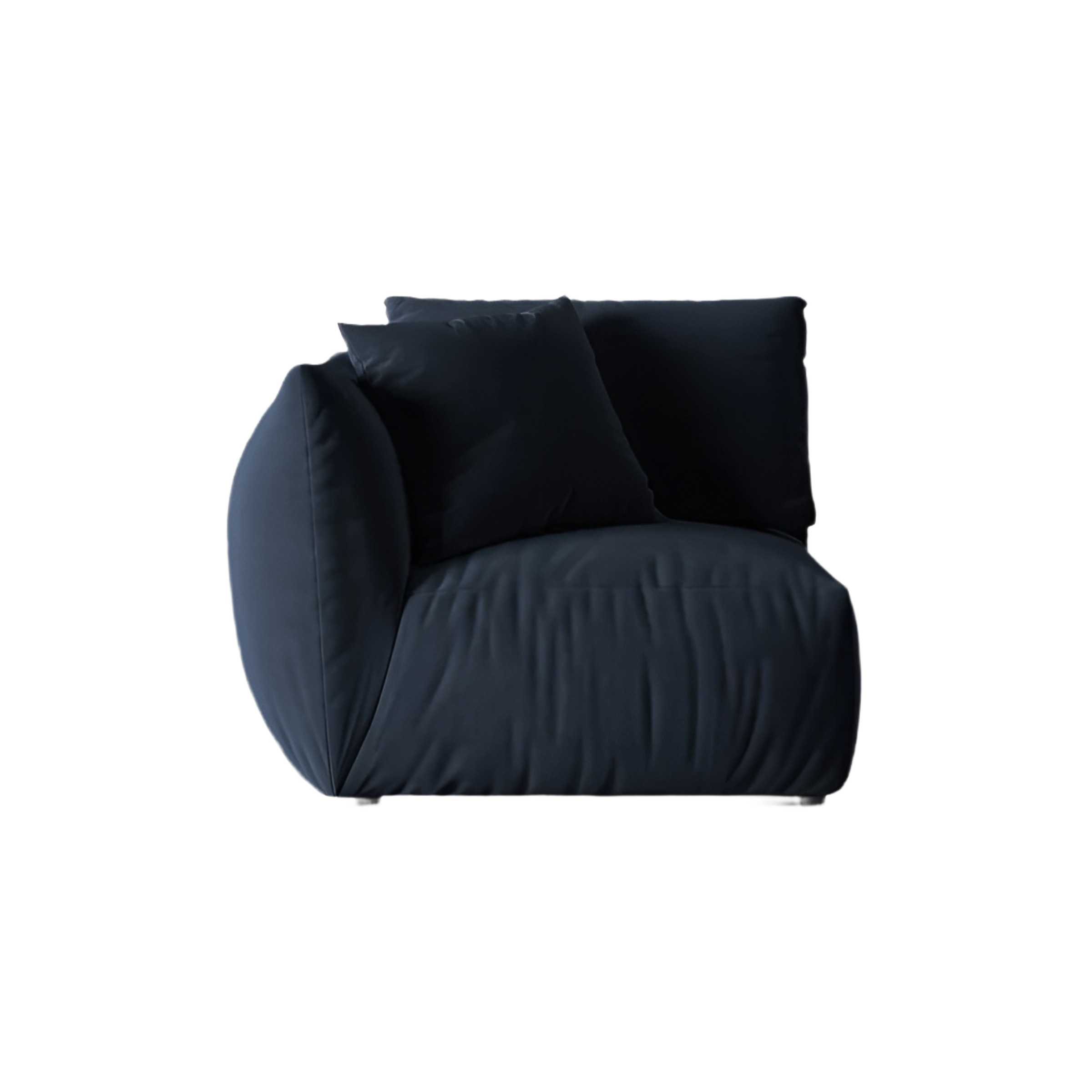 CHRIS Modular Velvet Sofa - Left Element in Royal Blue