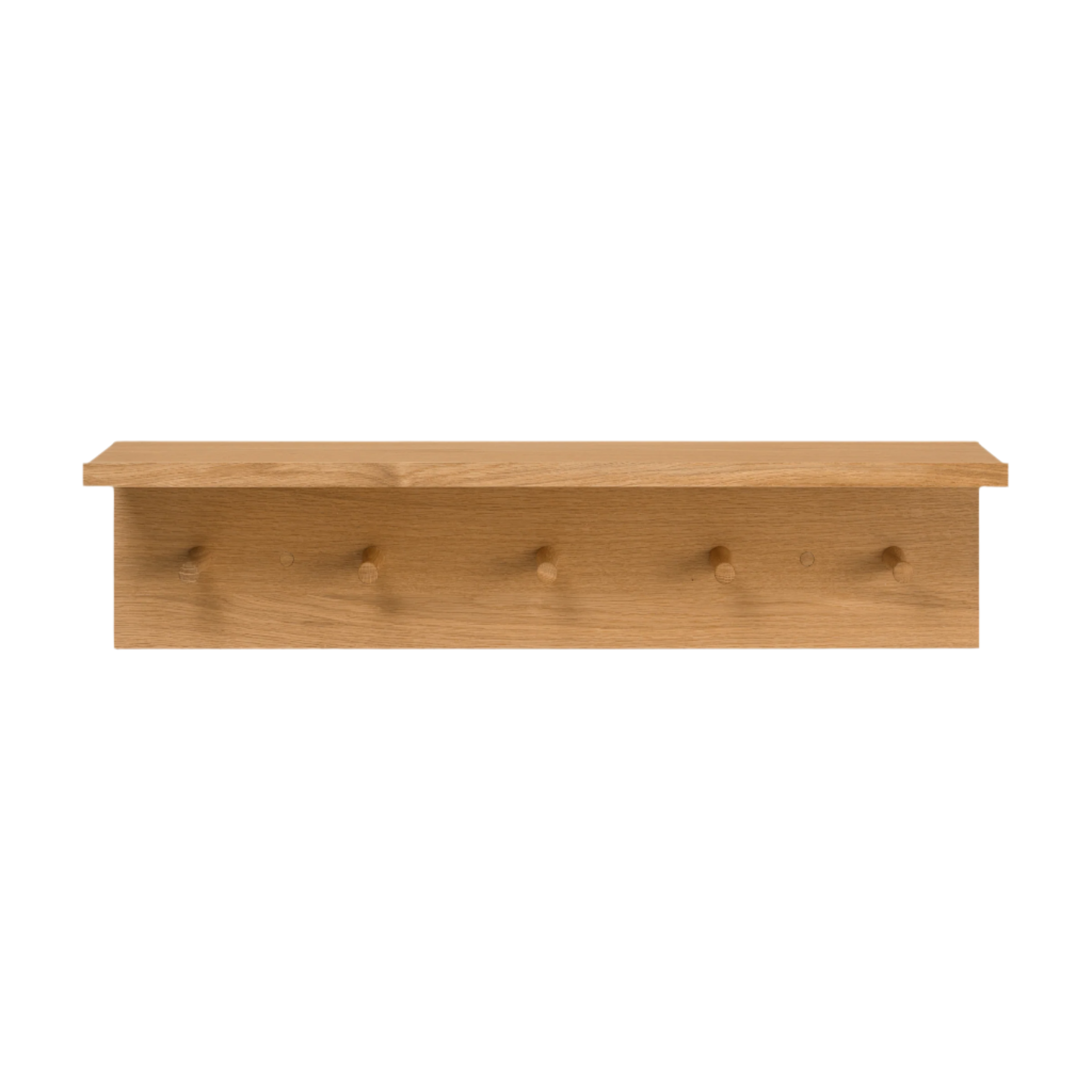 PLACE RACK coat rack with shelf, oiled oak veneer
