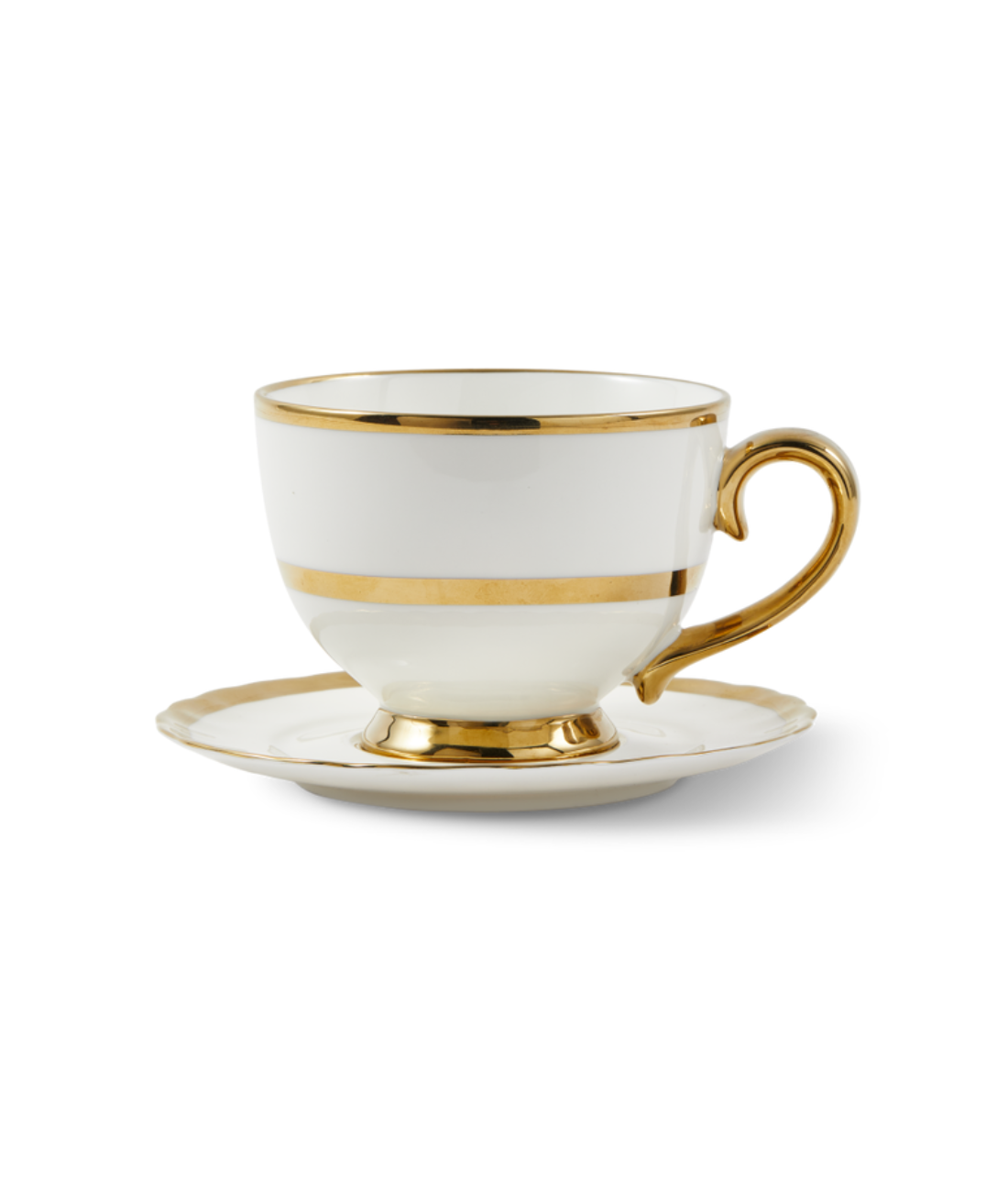 GOLDEN FINDS porcelain tea cup set