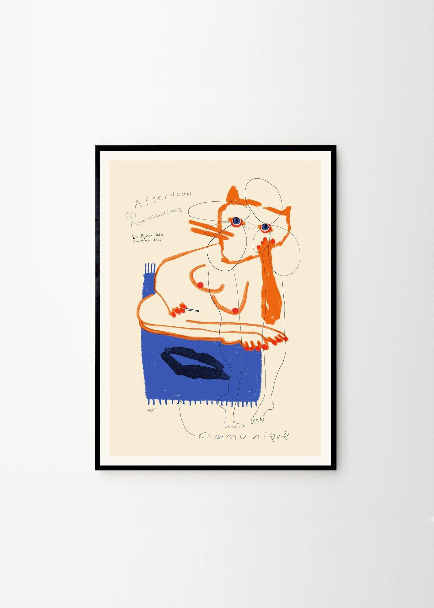 Grafika artystyczna AFTERNOON COMMUNIQUE The Poster Club Eye on Design