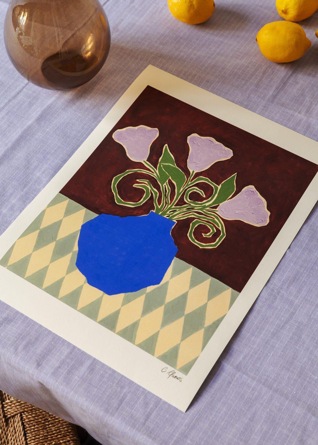 Grafika artystyczna PURPLE FLOWERS The Poster Club Eye on Design