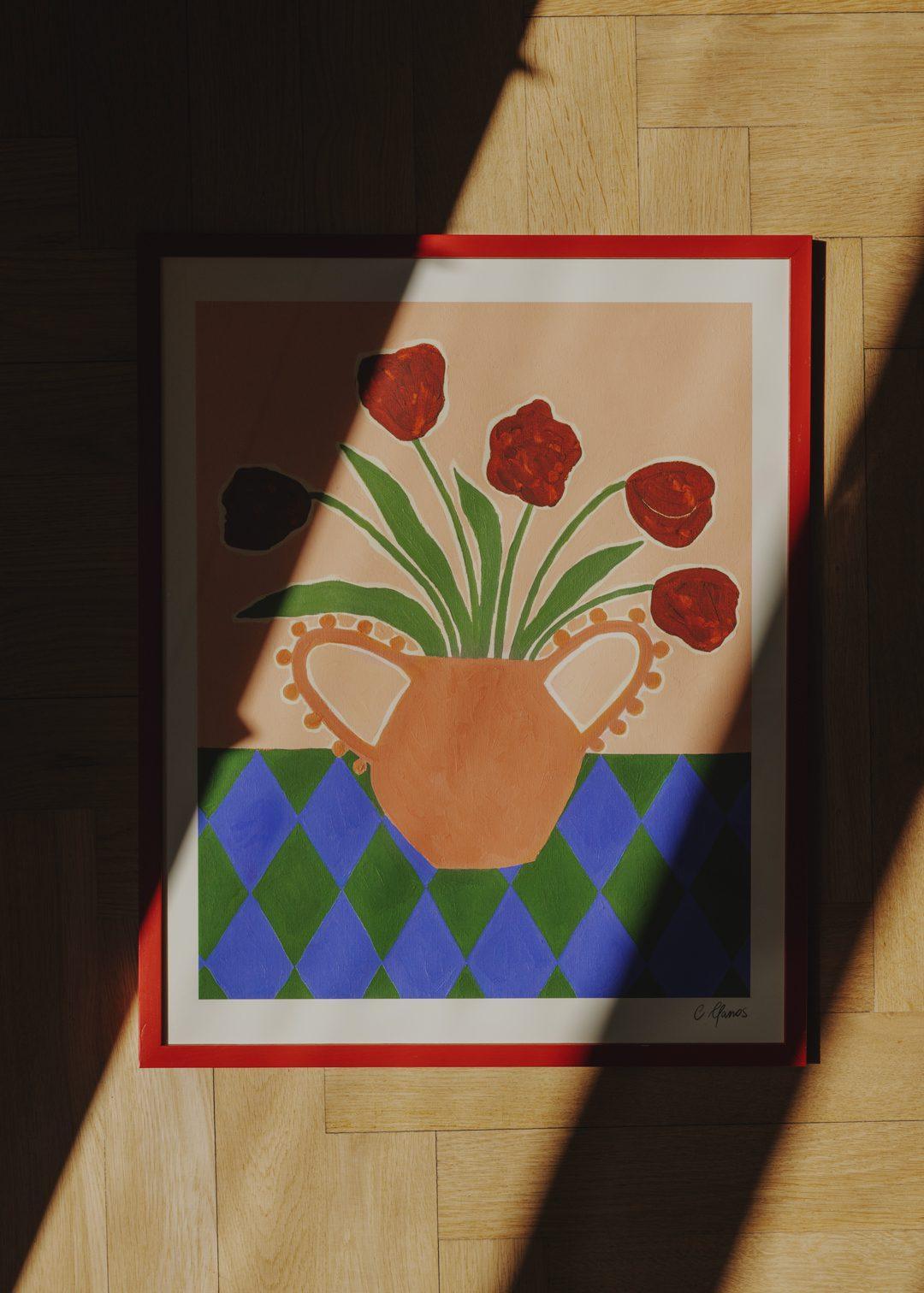 Grafika artystyczna RED TULIPS The Poster Club Eye on Design
