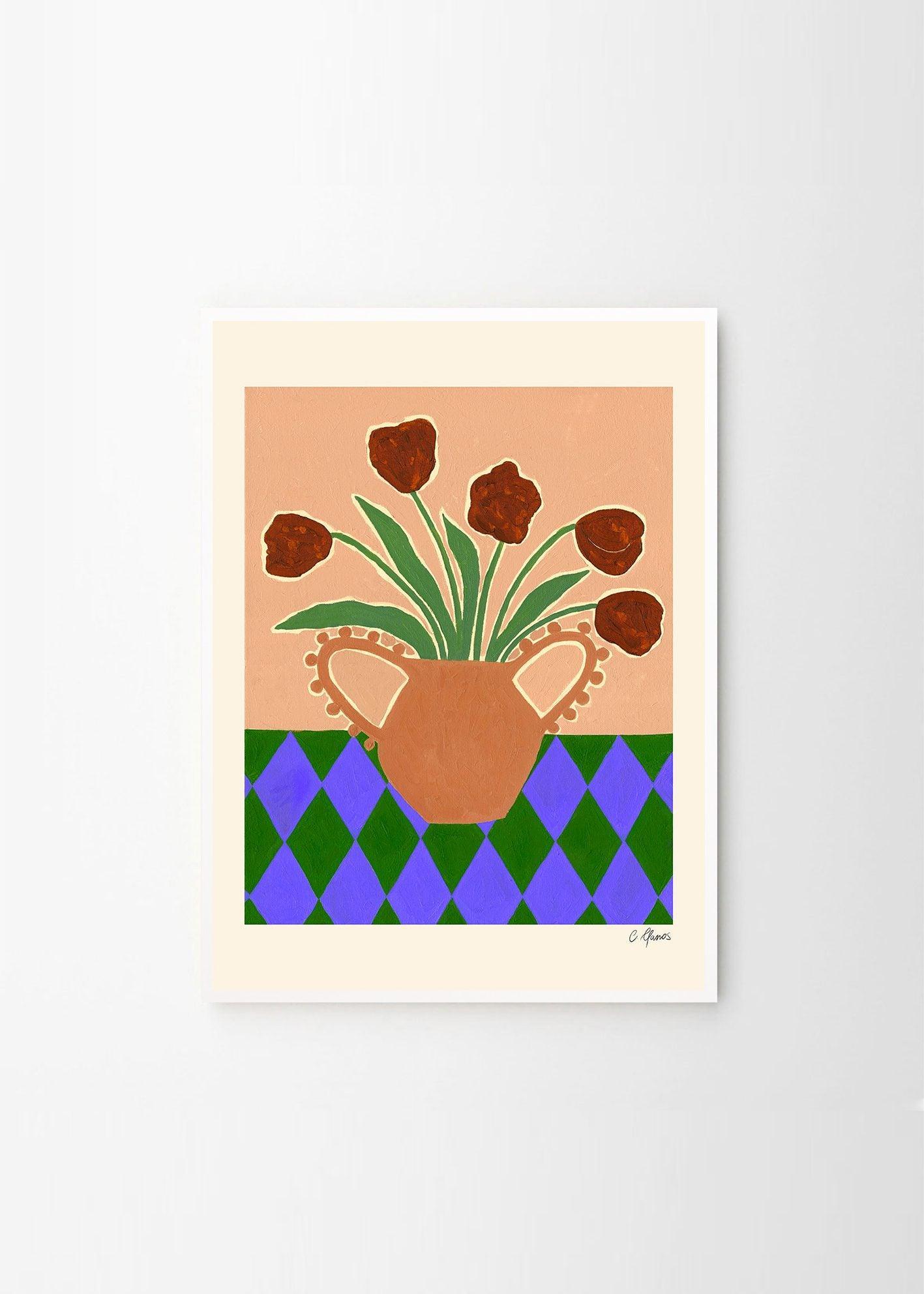 Grafika artystyczna RED TULIPS The Poster Club Eye on Design