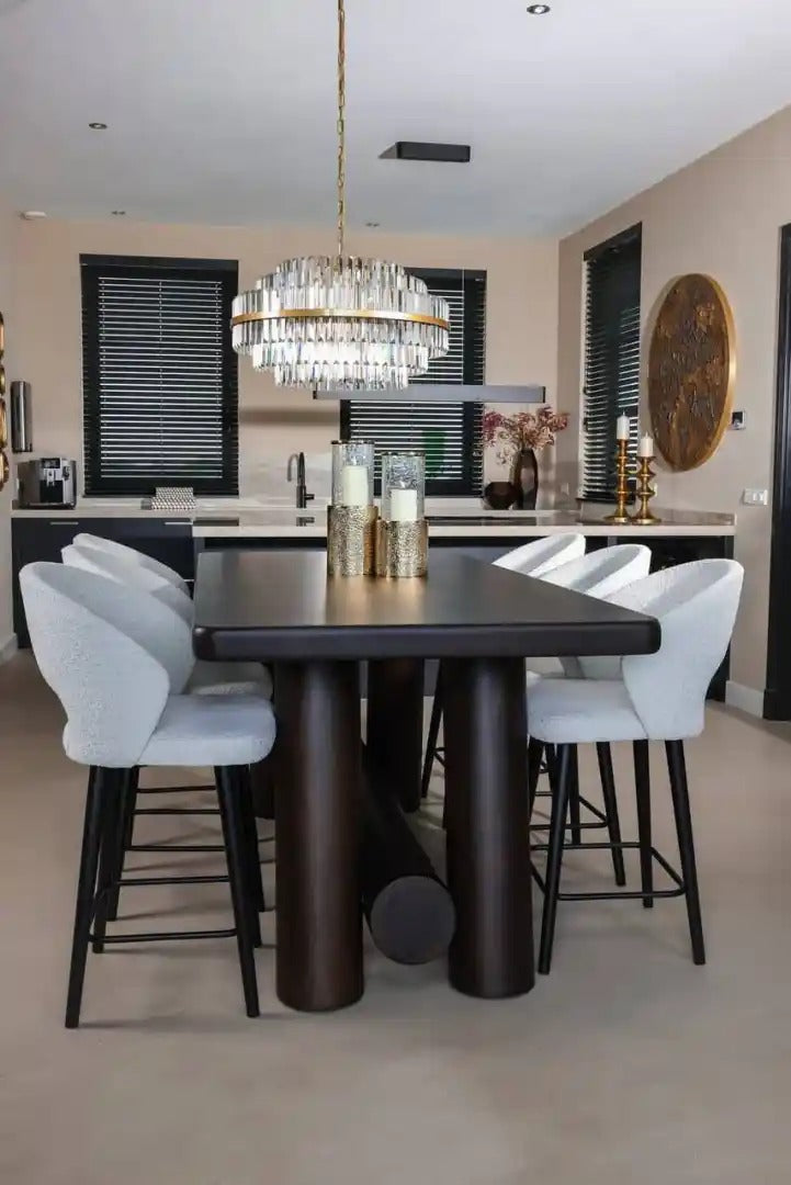 Barový stôl MENARA tmavohnedé akáciové drevo