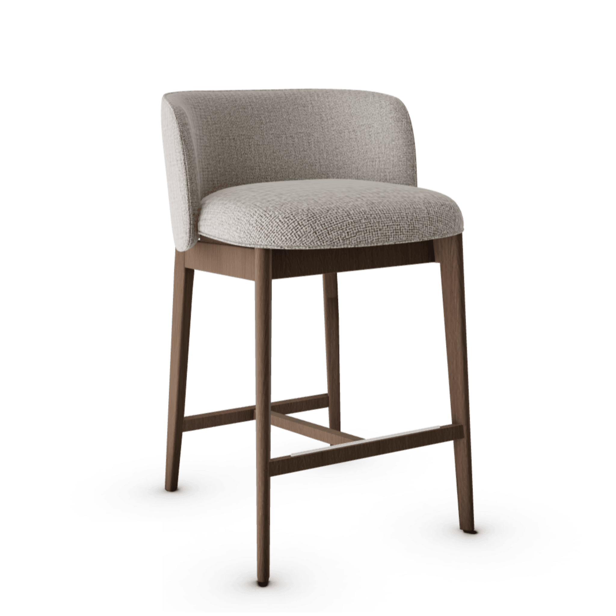 Hoker ABREY boucle beżowy Calligaris ciemnobrązowa Eye on Design