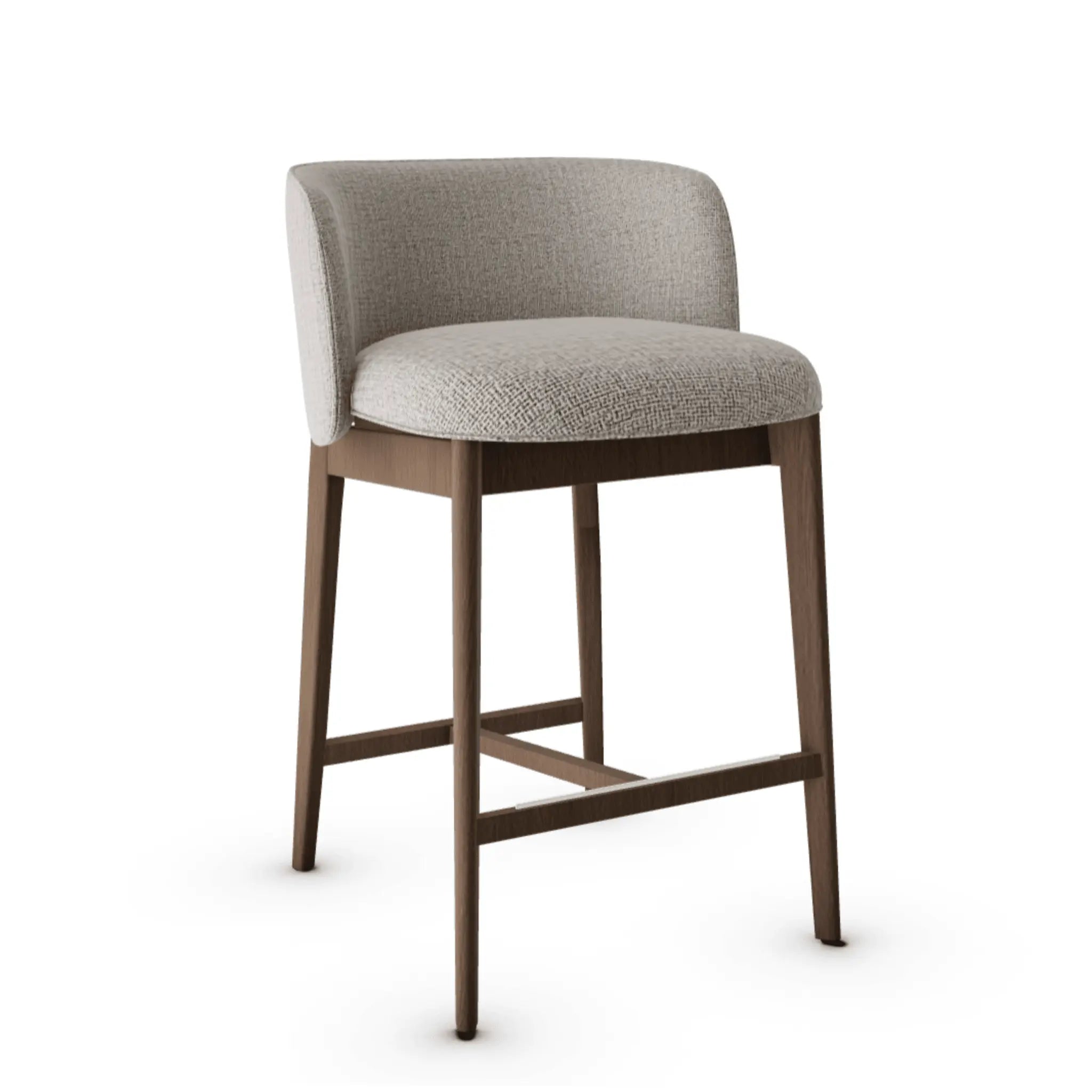 Hoker ABREY boucle beżowy Calligaris ciemnobrązowa Eye on Design