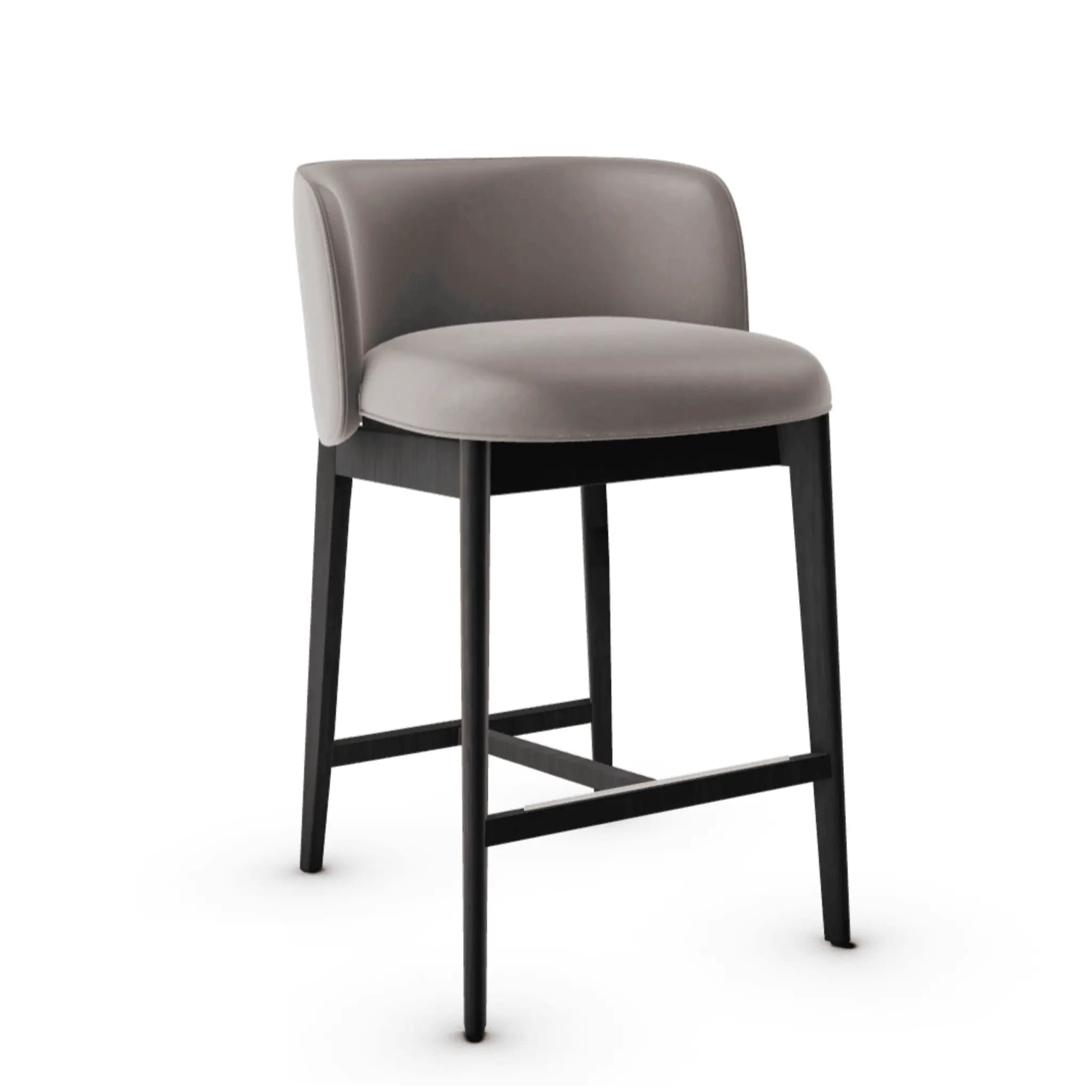 Hoker ABREY ekoskóra ciemnobeżowy Calligaris matowa czerń Eye on Design