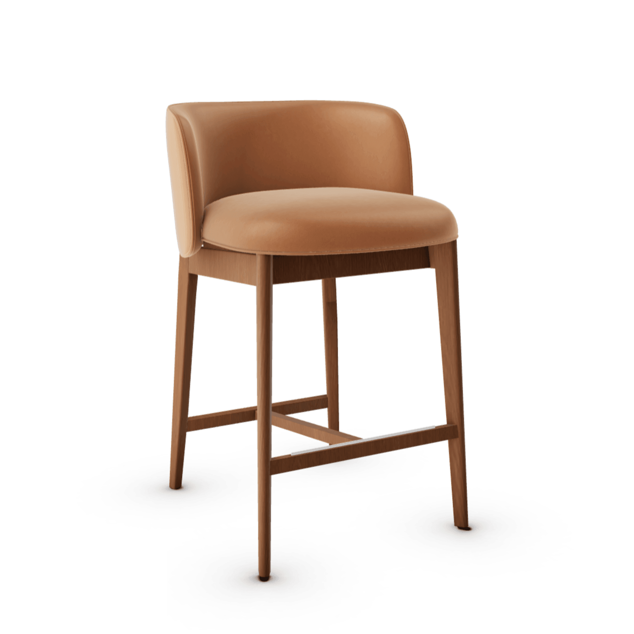 Hoker ABREY ekoskóra koniakowy Calligaris orzech włoski Eye on Design