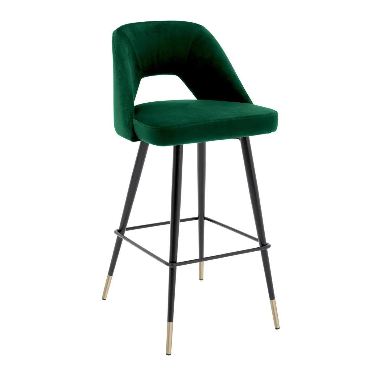 Hoker aksamitny AVORIO zielony Eichholtz Eye on Design