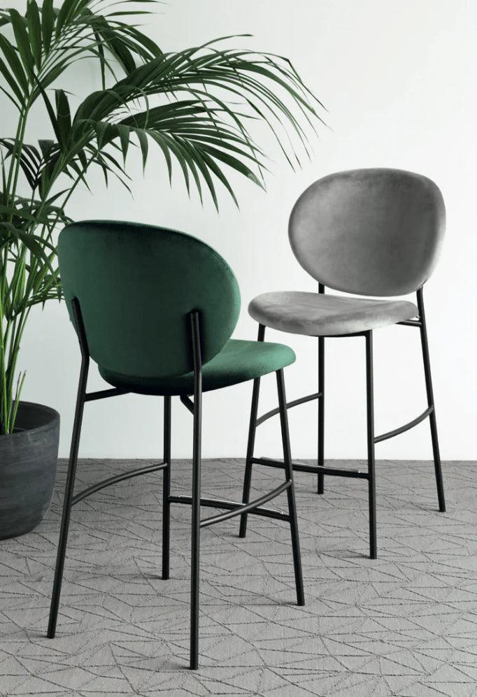 Hoker aksamitny INÈS niebieski Calligaris Eye on Design