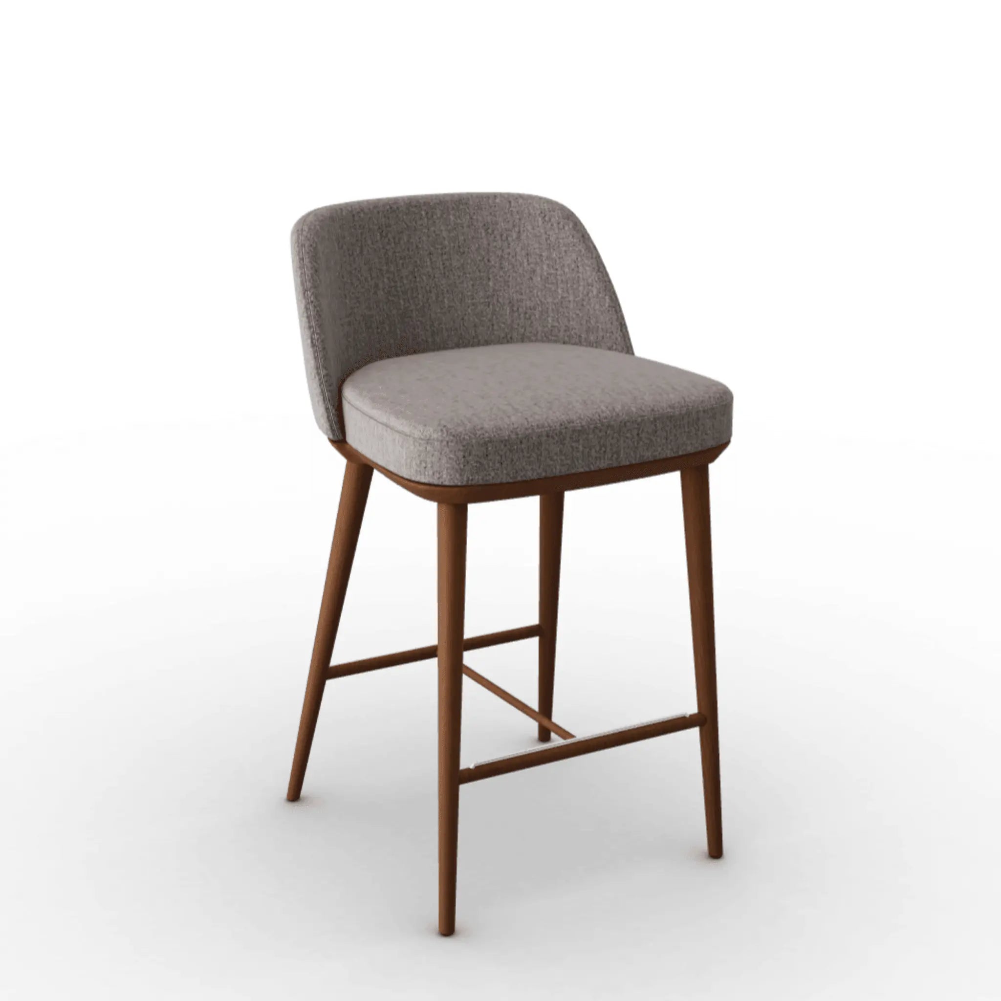 Hoker FOYER boucle taupe Calligaris drewniana orzech włoski Eye on Design