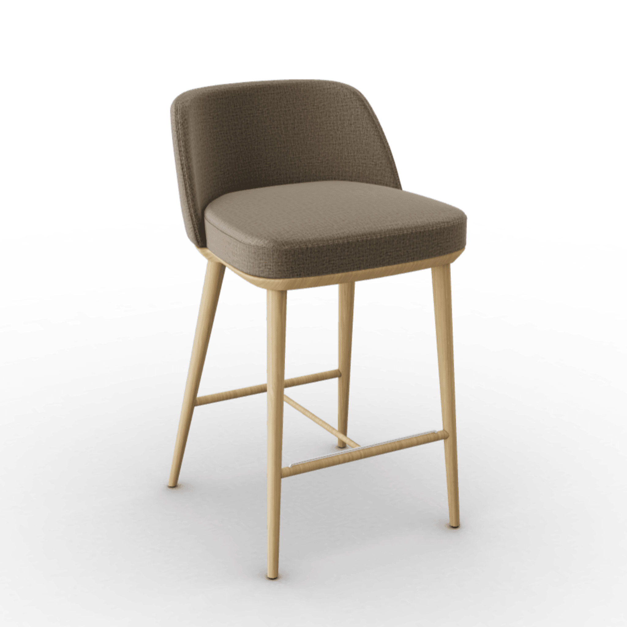 Hoker FOYER melanż beżowy Calligaris drewniana naturalny dąb Eye on Design