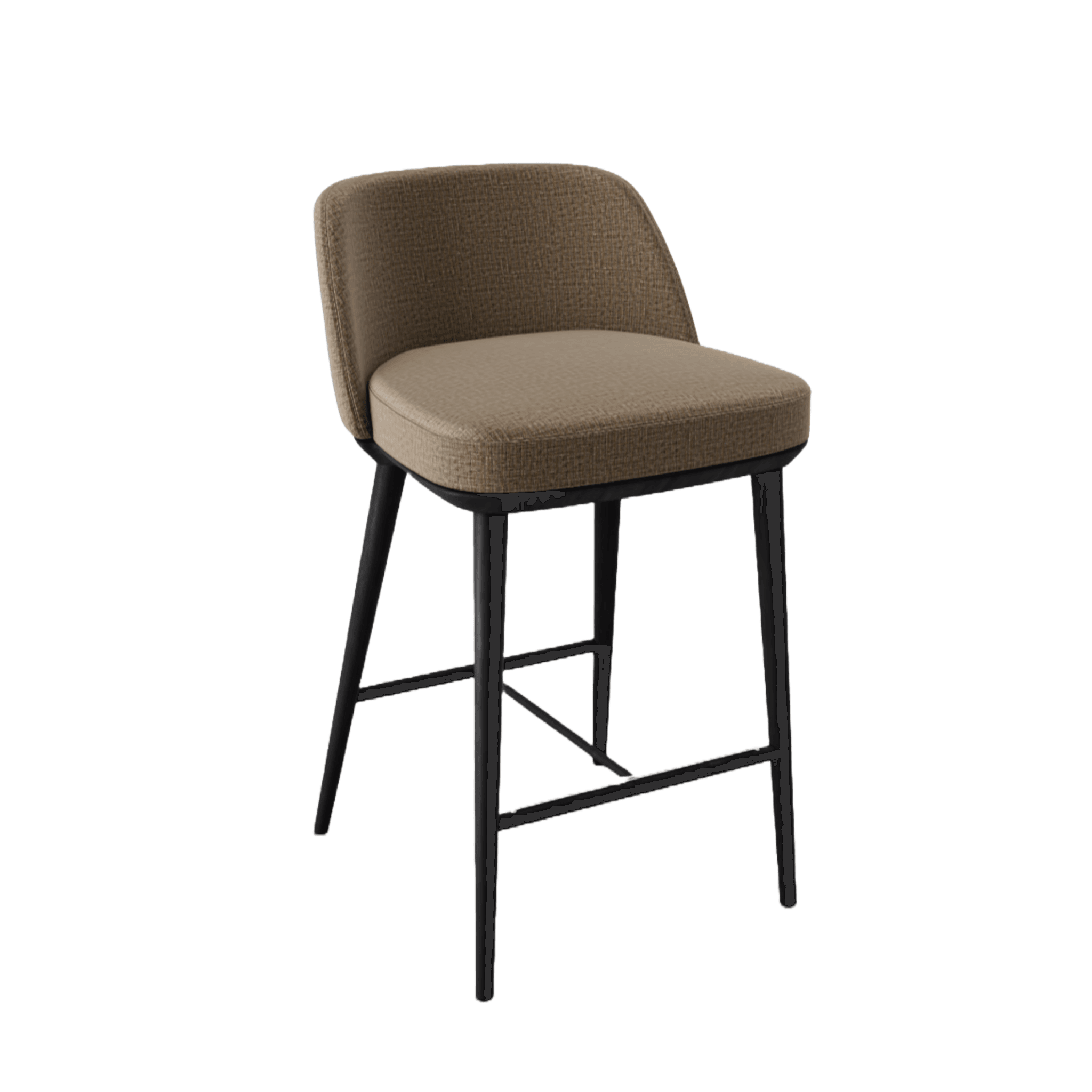 Hoker FOYER melanż brązowy Calligaris drewniana matowa czerń Eye on Design