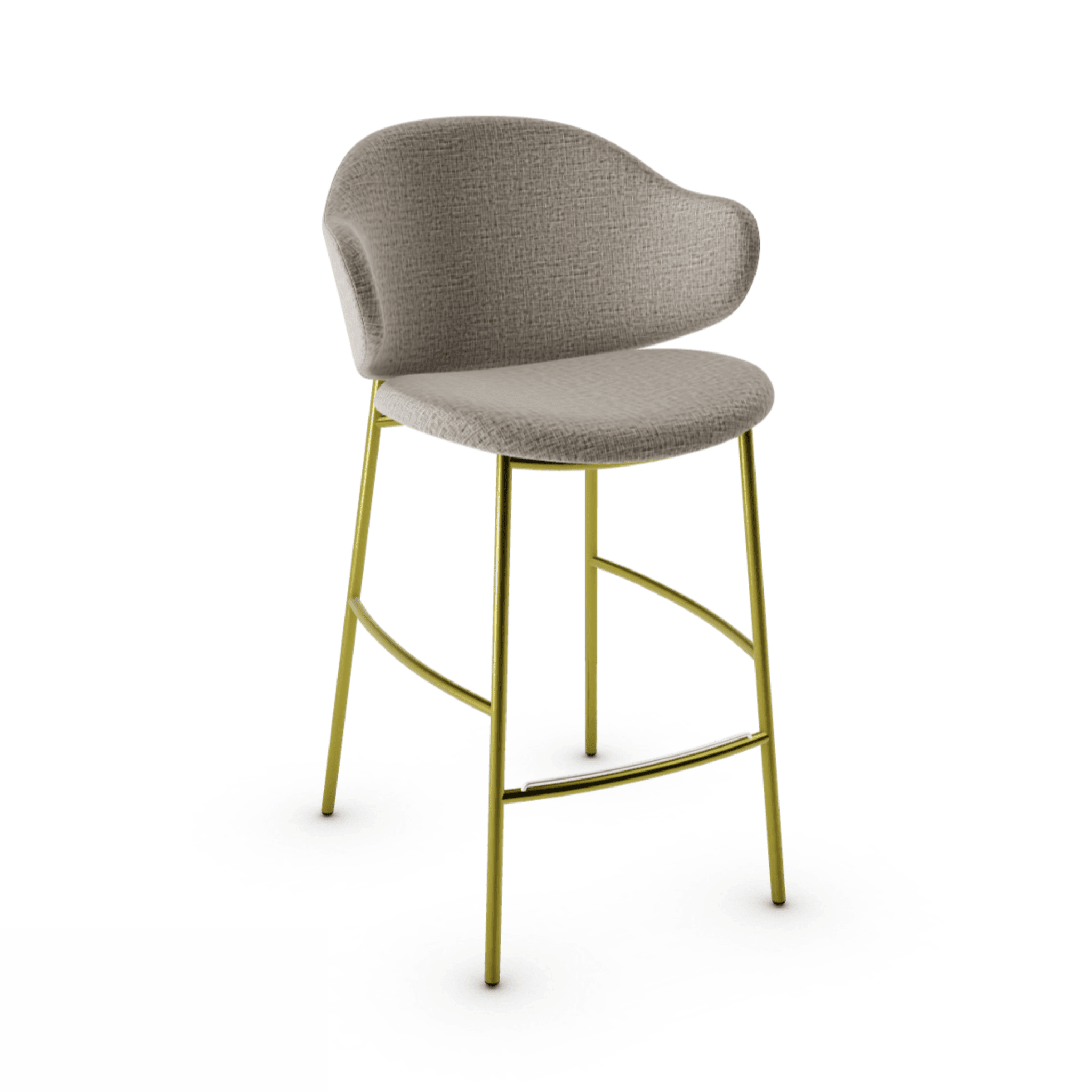 Hoker HOLLY melanż piaskowy Calligaris matowy mosiądz Eye on Design