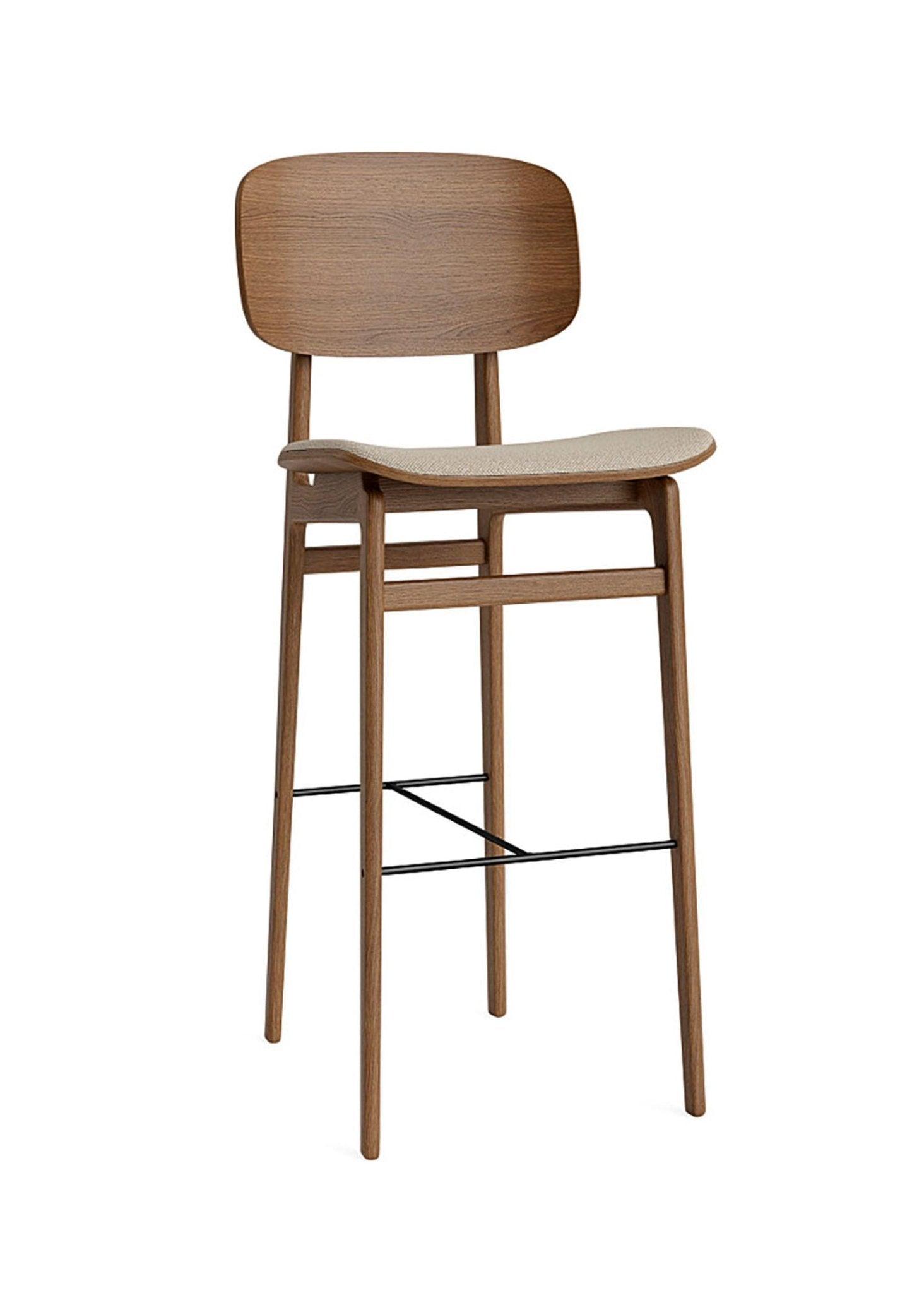 Hoker NY11 dębowy NORR11 ciemnobrązowy dębowy tkanina melanż beżowy Eye on Design